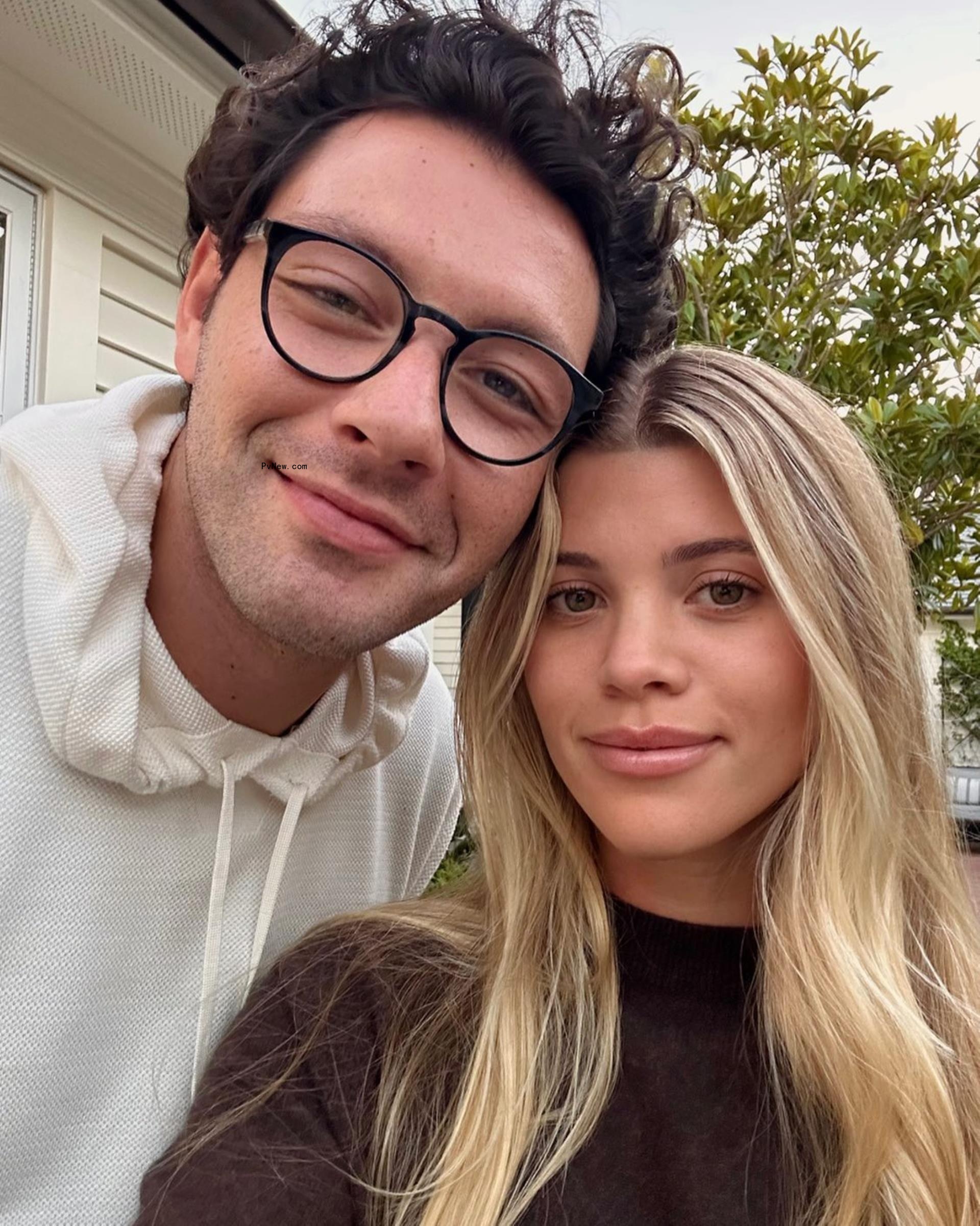 Elliot Grainge and Sofia Richie in a selfie.