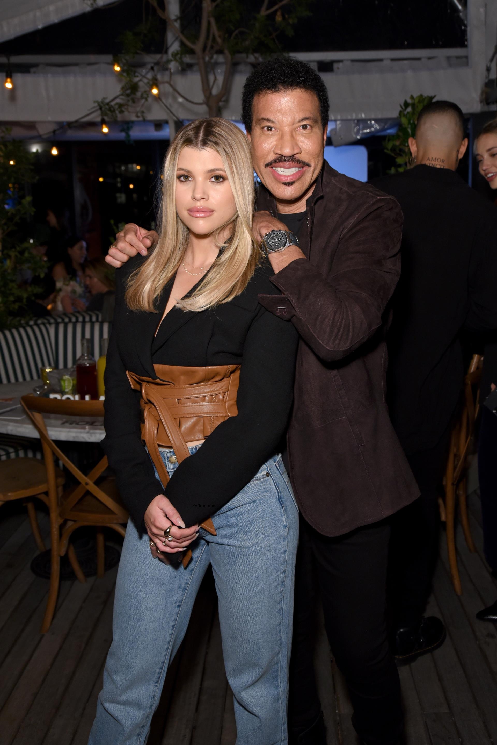 Sofia Richie and Lio<i></i>nel Richie in 2020.