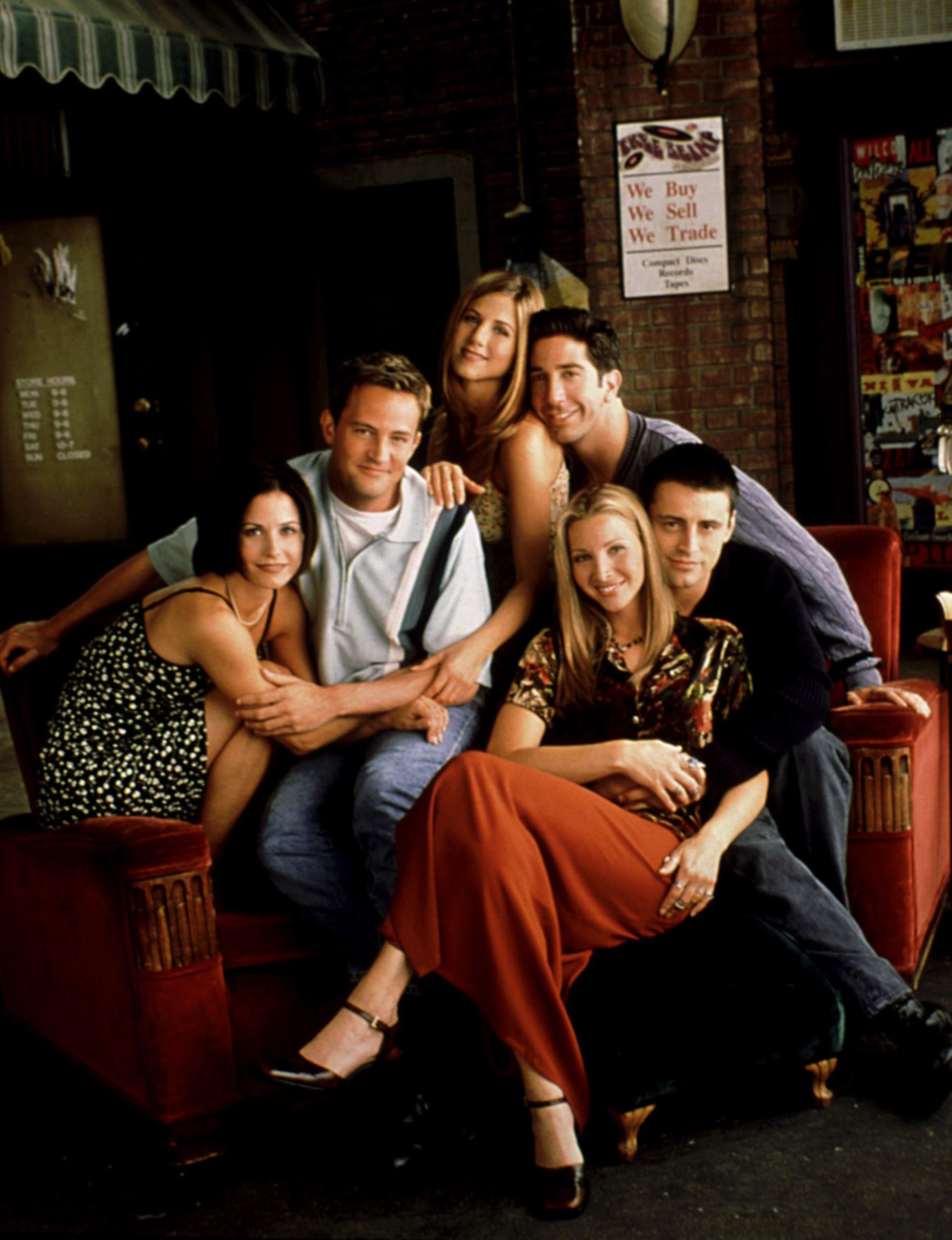 David Schwimmer, Jennifer Aniston, Courteney Cox, Matthew Perry, Lisa Kudrow and Matt LeBlanc