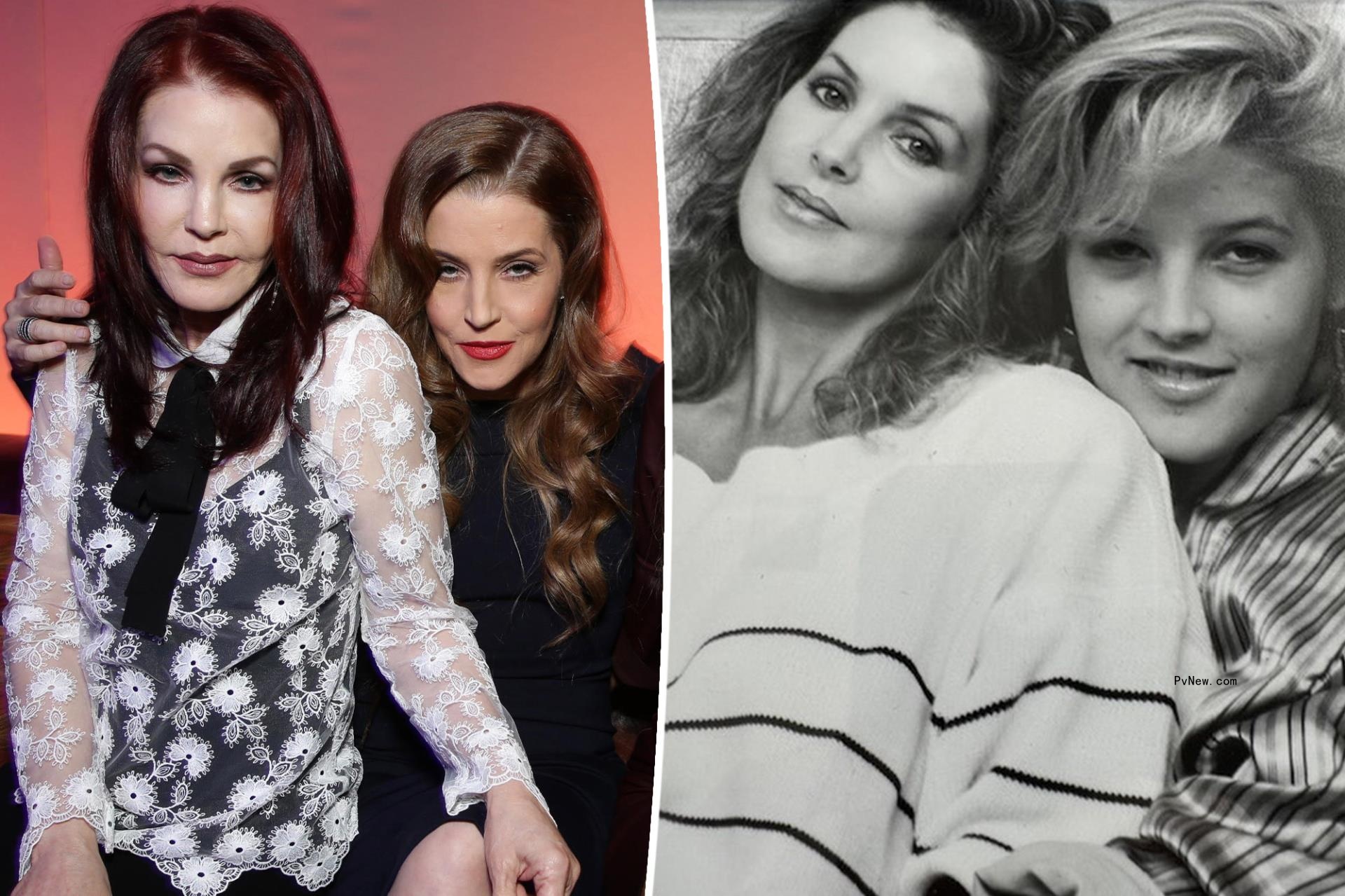 Priscilla Presley and Lisa Marie Presley