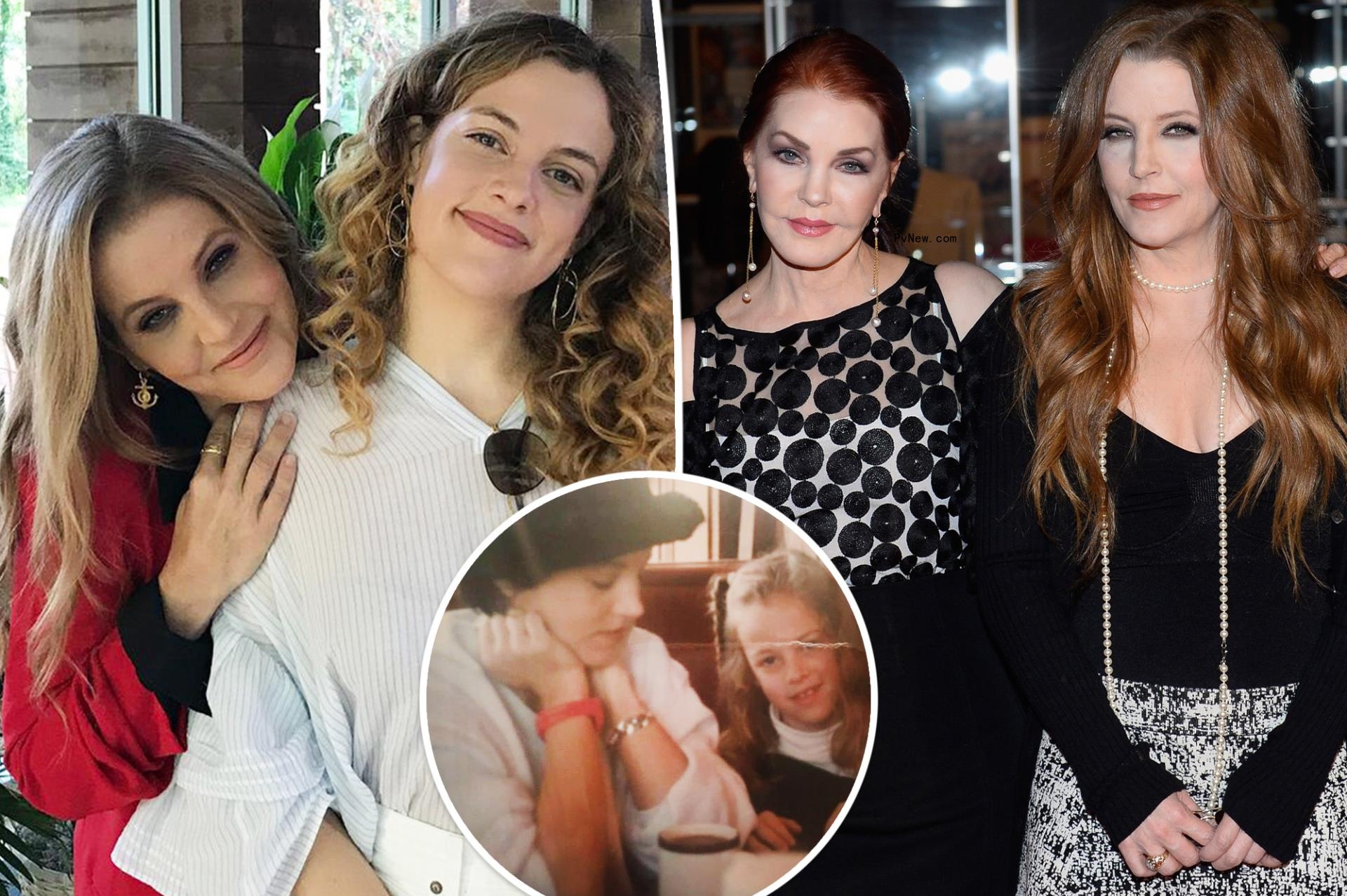 Priscilla Presley, Riley Keough, Lisa Marie Presley