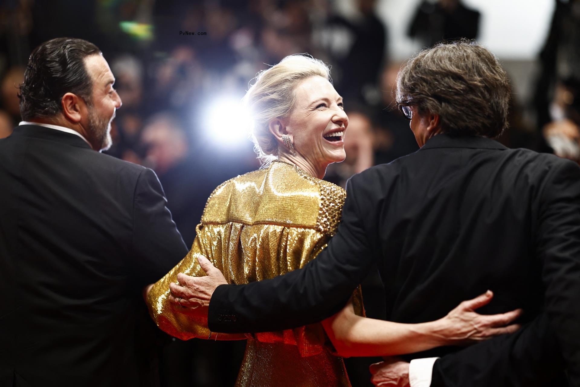 Cate Blanchett smiling on the red carpet