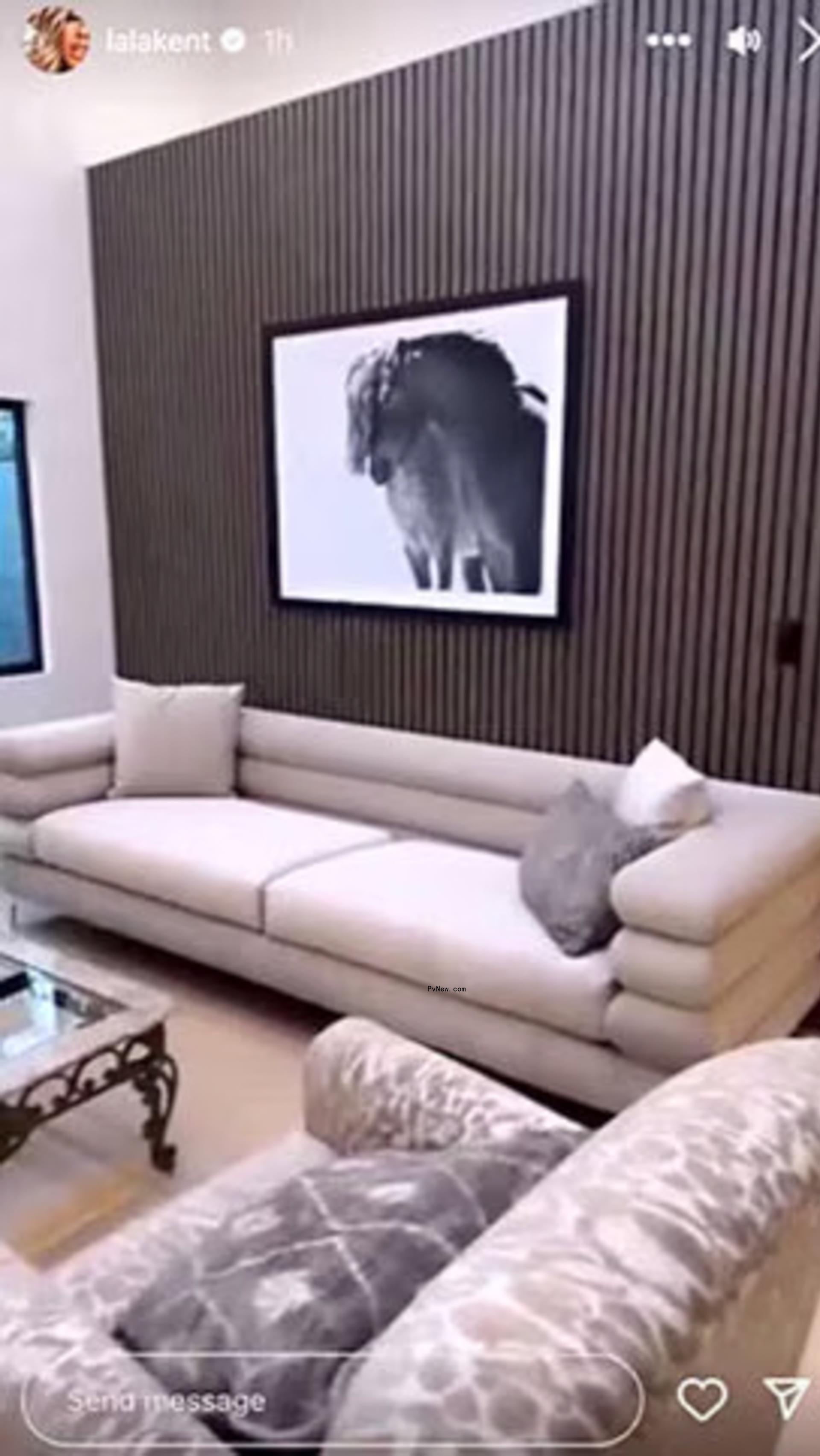 Lala Kent's living room.