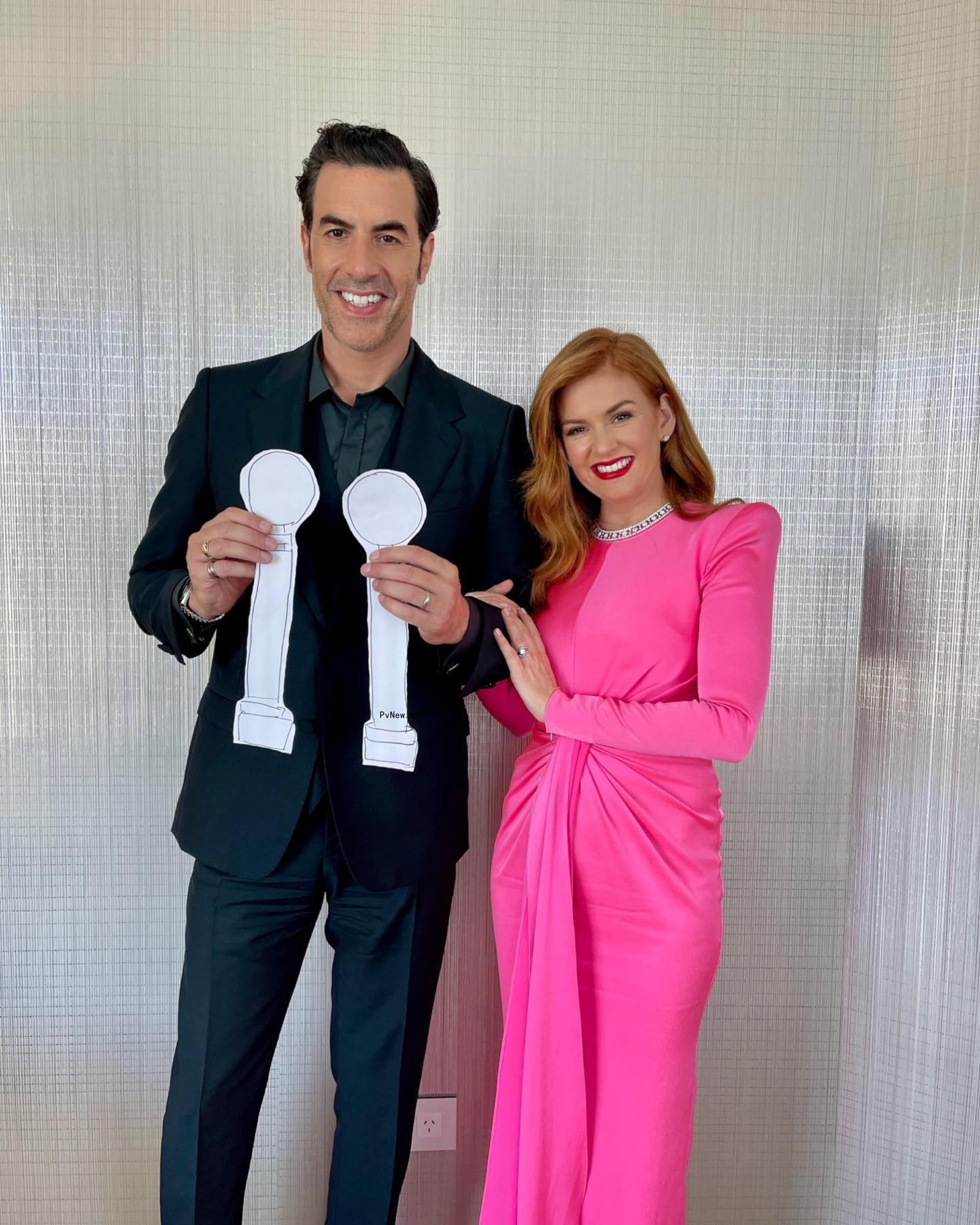 Sacha Baron Cohen Isla Fisher 