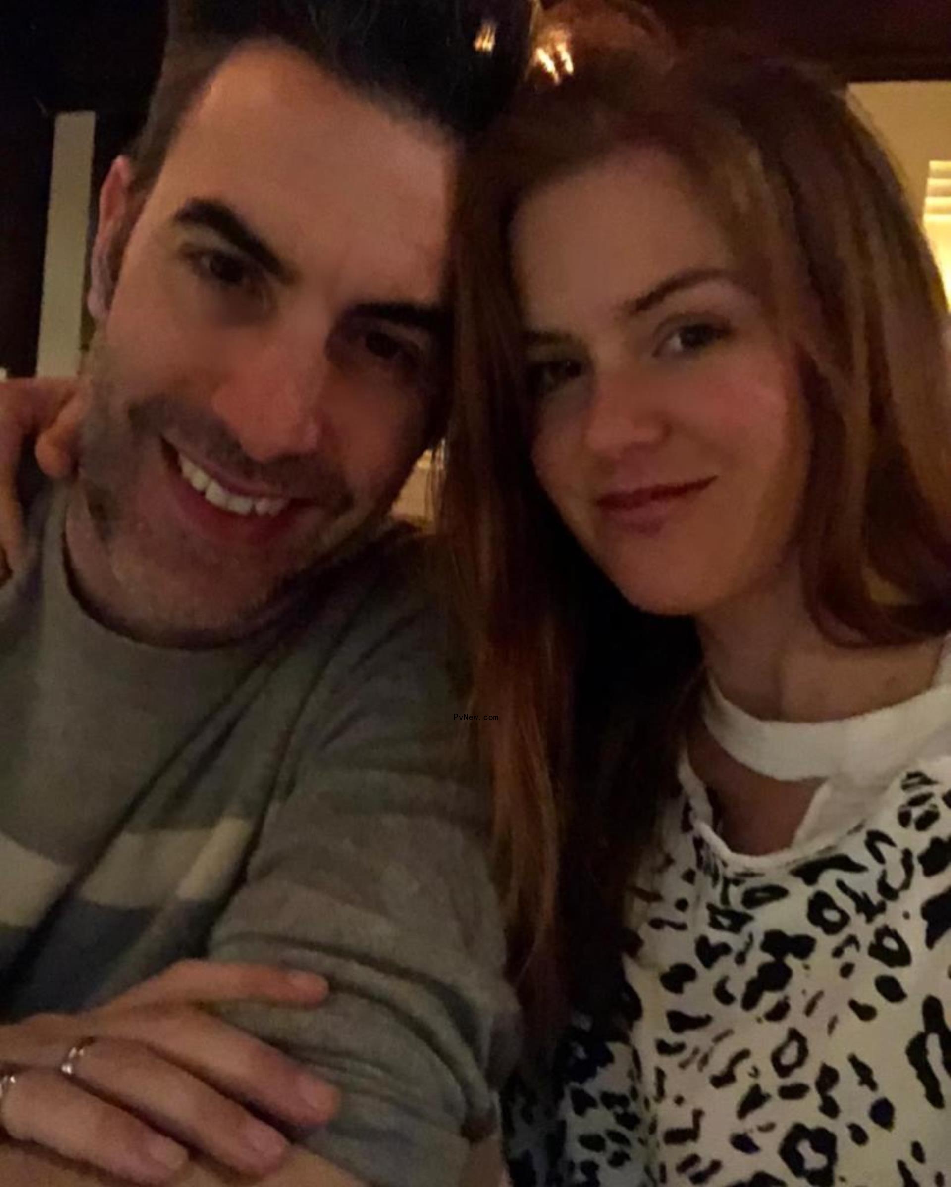 Isla Fisher and Sacha Baron Cohen