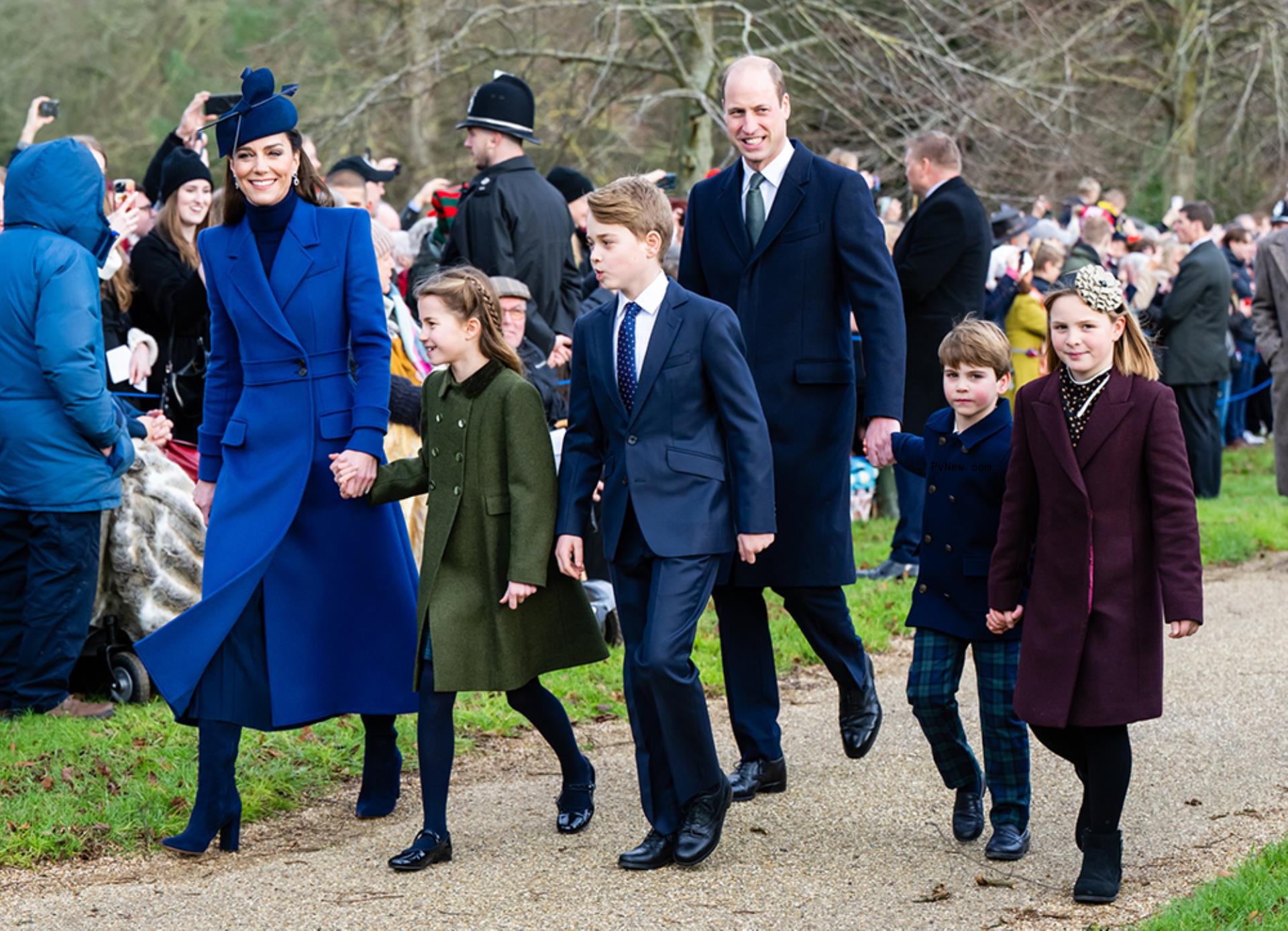 Kate Middleton, Prince William and their children 