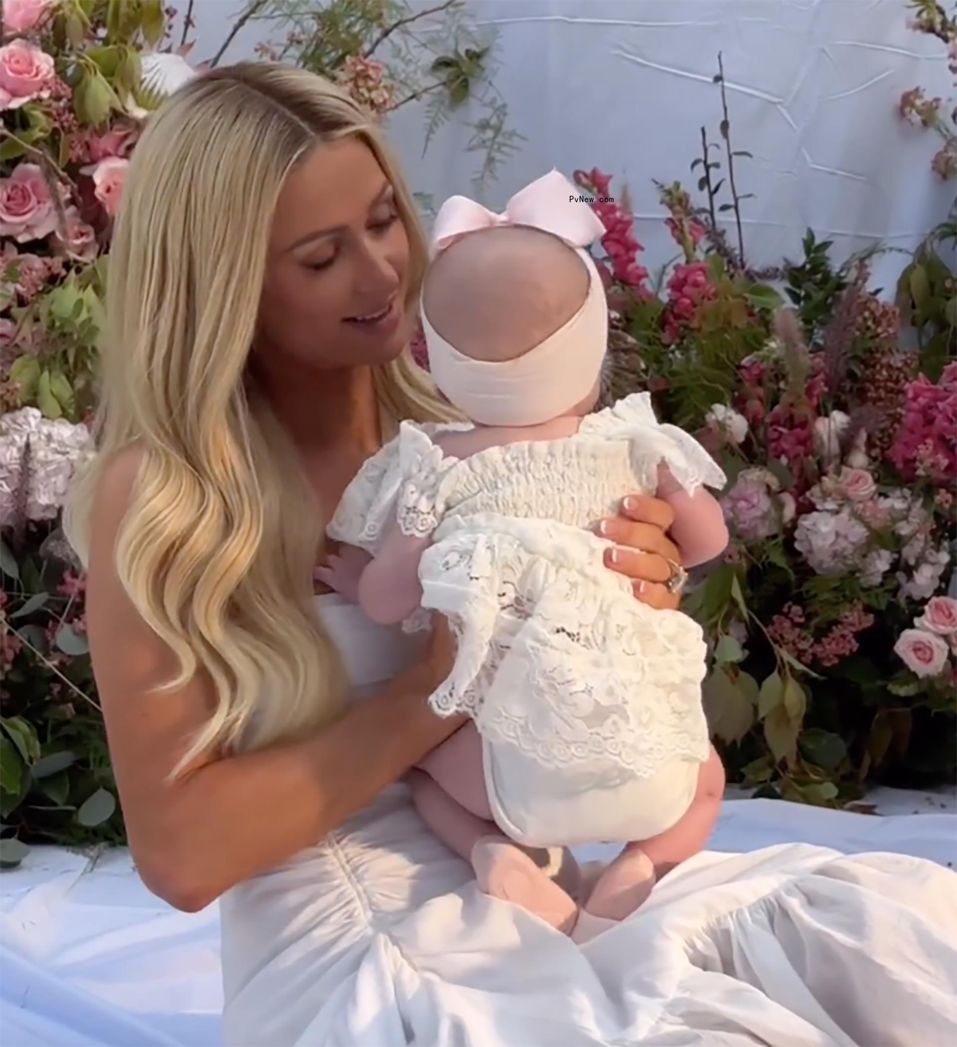 Paris Hilton and her daughter London
