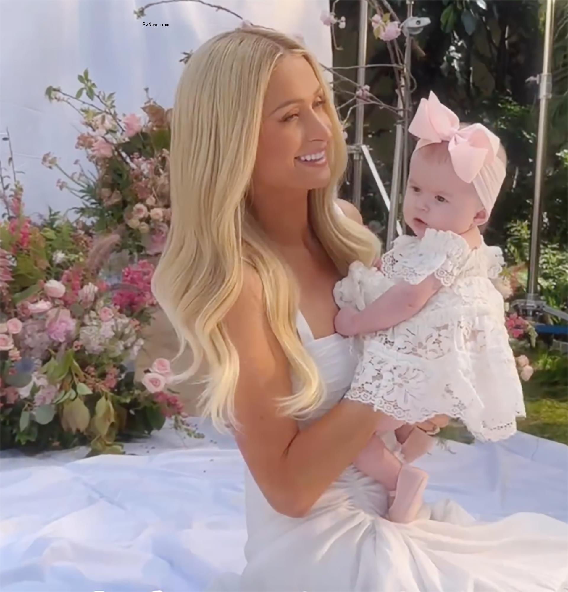 Paris Hilton and her daughter London