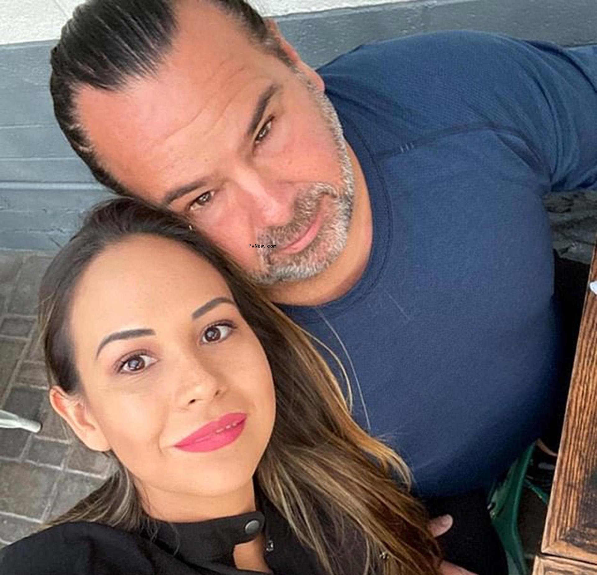Big Ed Brown and Liz Woods posing in a selfie