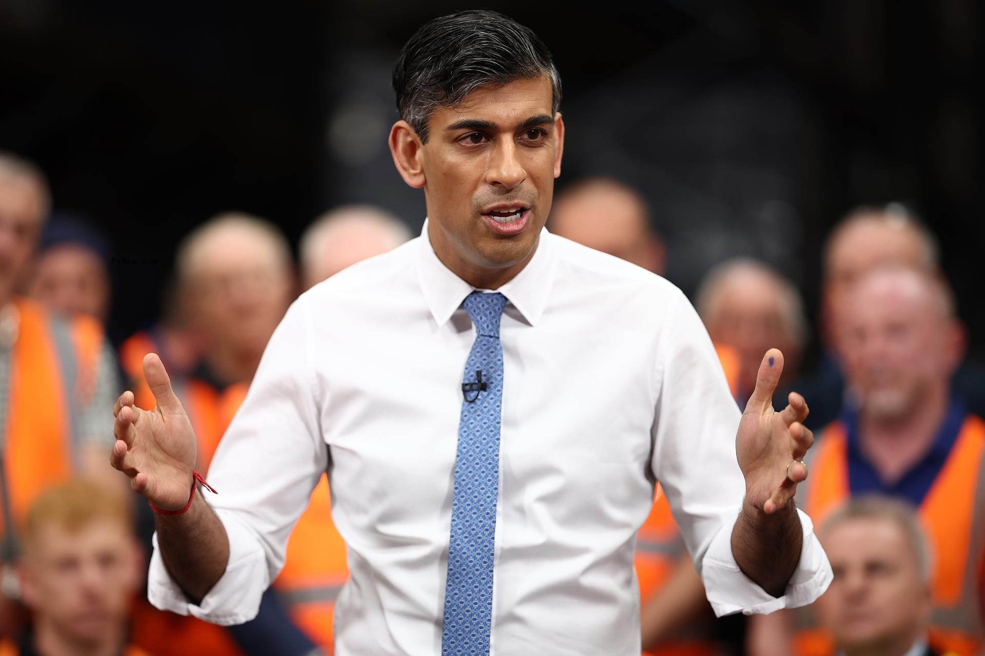Britain's Prime Minister and Co<i></i>nservative Party leader Rishi Sunak.