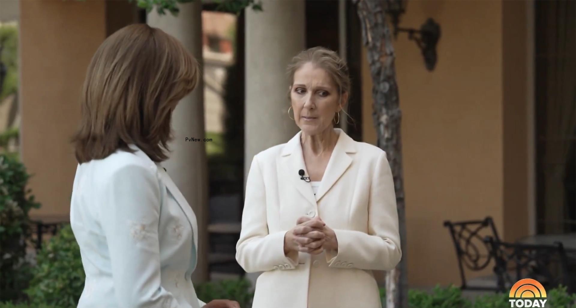 Celine Dion and Hoda Kotb during their 