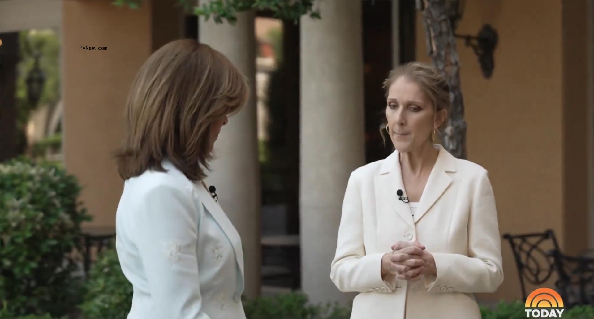 Celine Dion and Hoda Kotb during their 