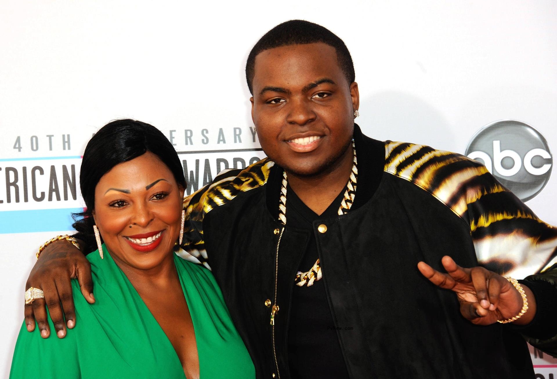 Sean Kingston and mom Janice Turner.