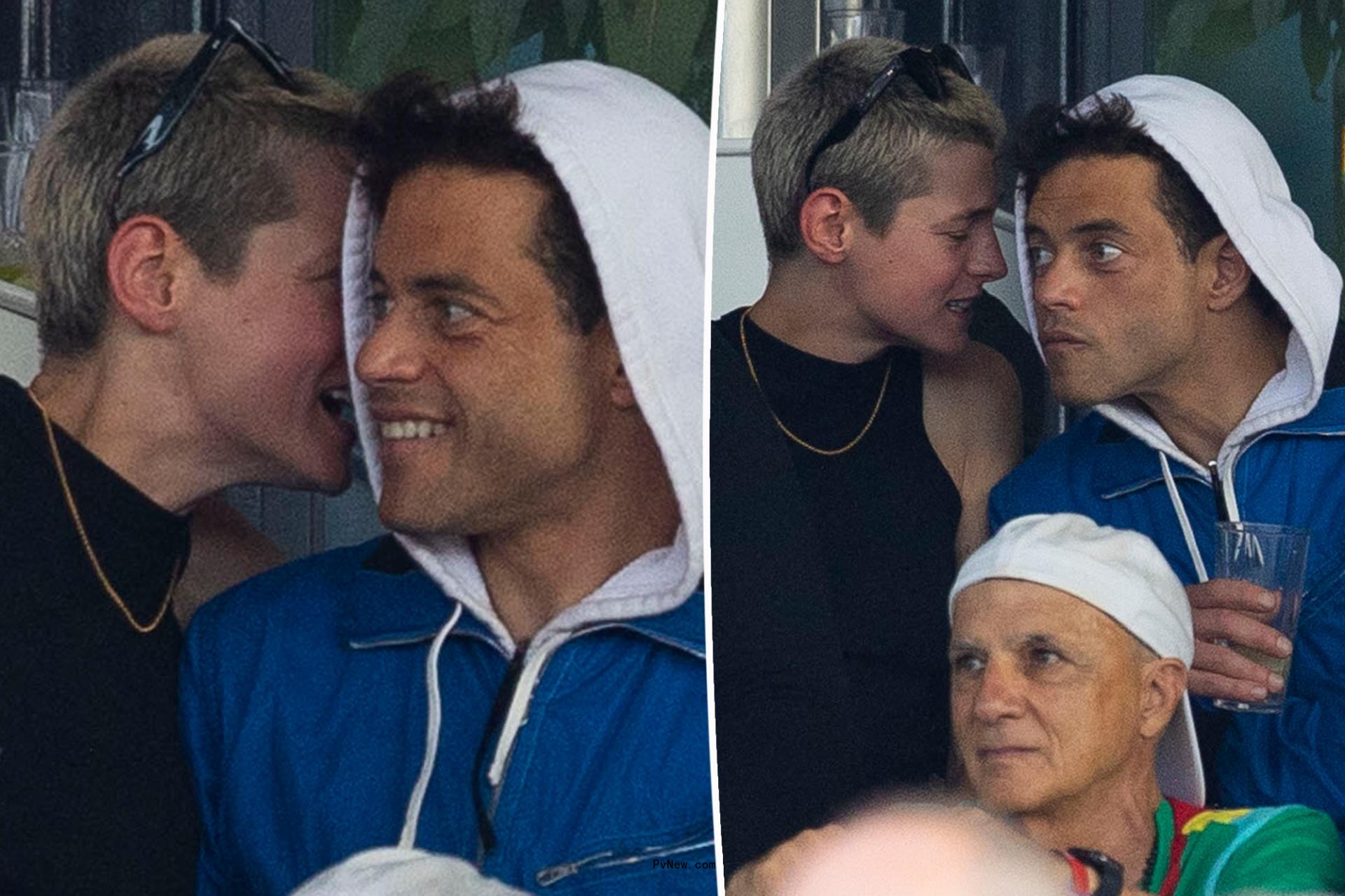 Rami Malek and Emma Corrin