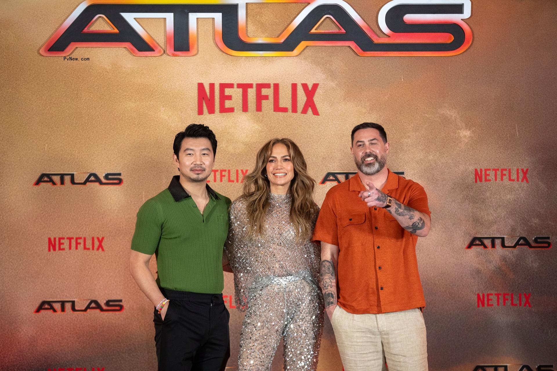 Jennifer Lopez, Simu Liu and Sterling K. Brown