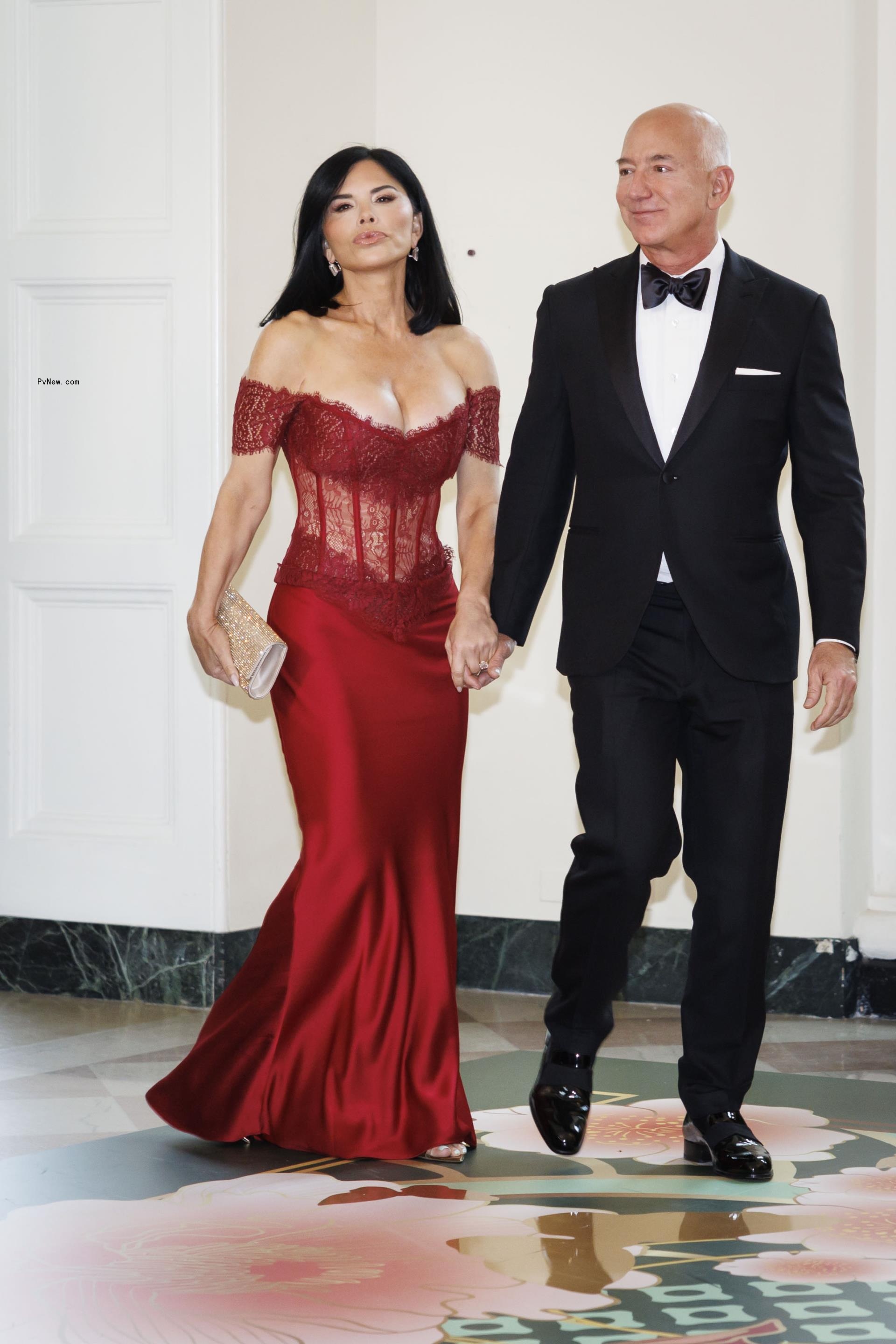 Lauren Sánchez and Jeff Bezos