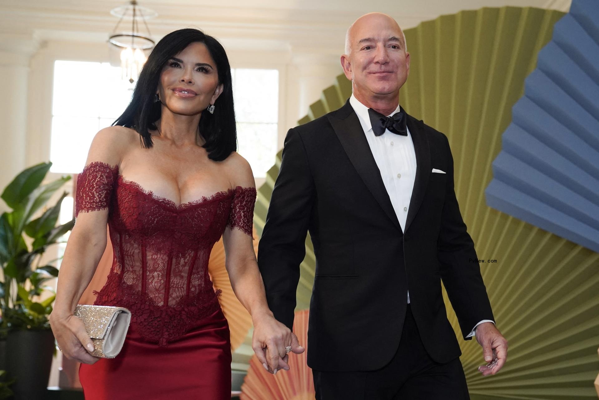 Lauren Sanchez and Jeff Bezos