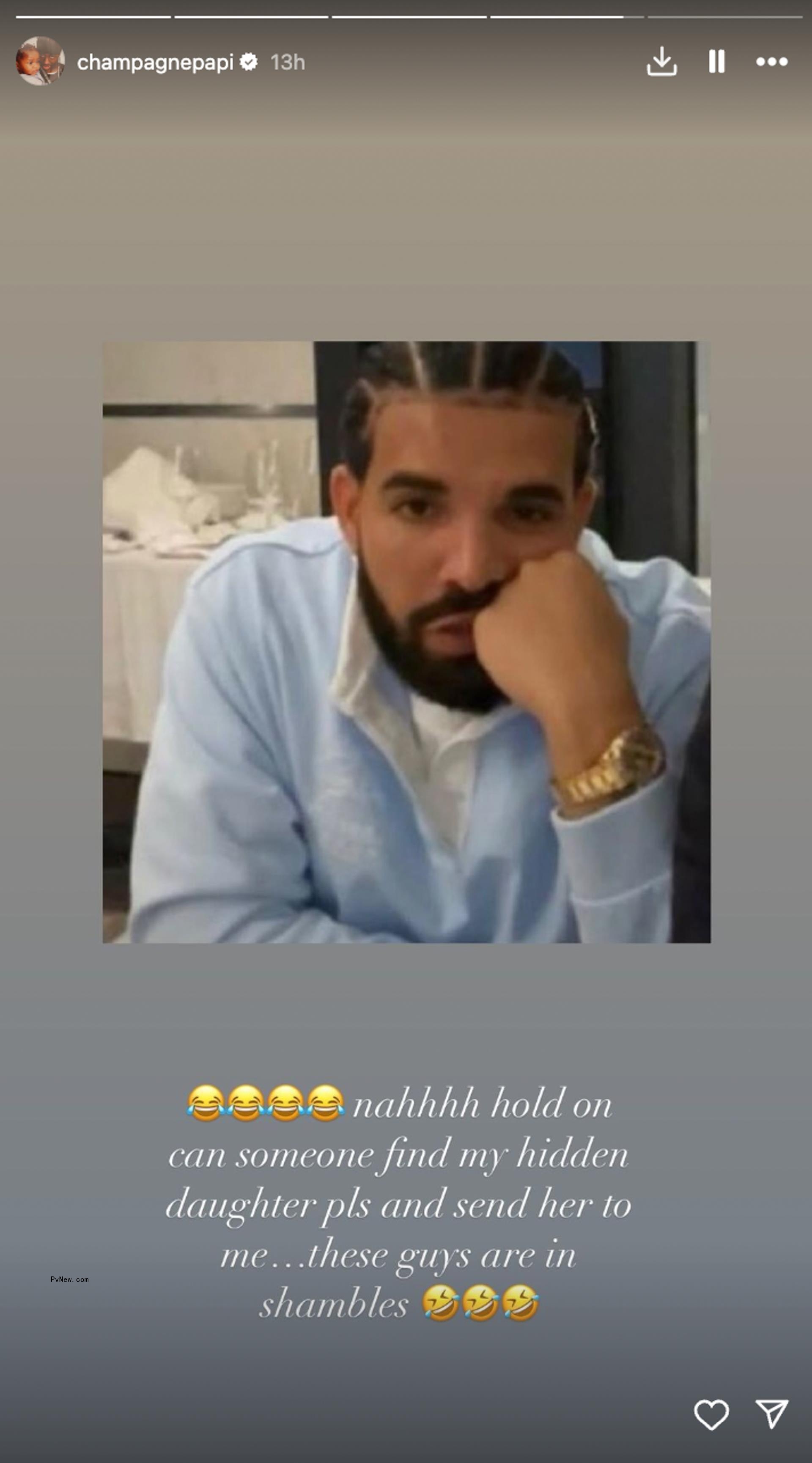 Drake's Instagram post.