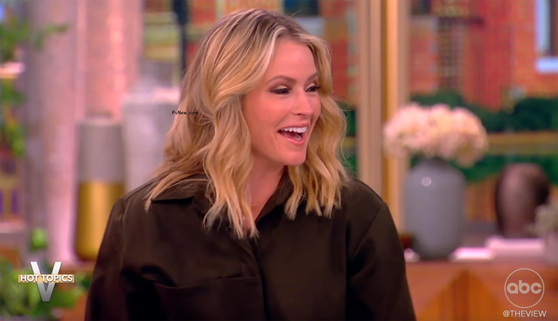 Sara Haines laughing on