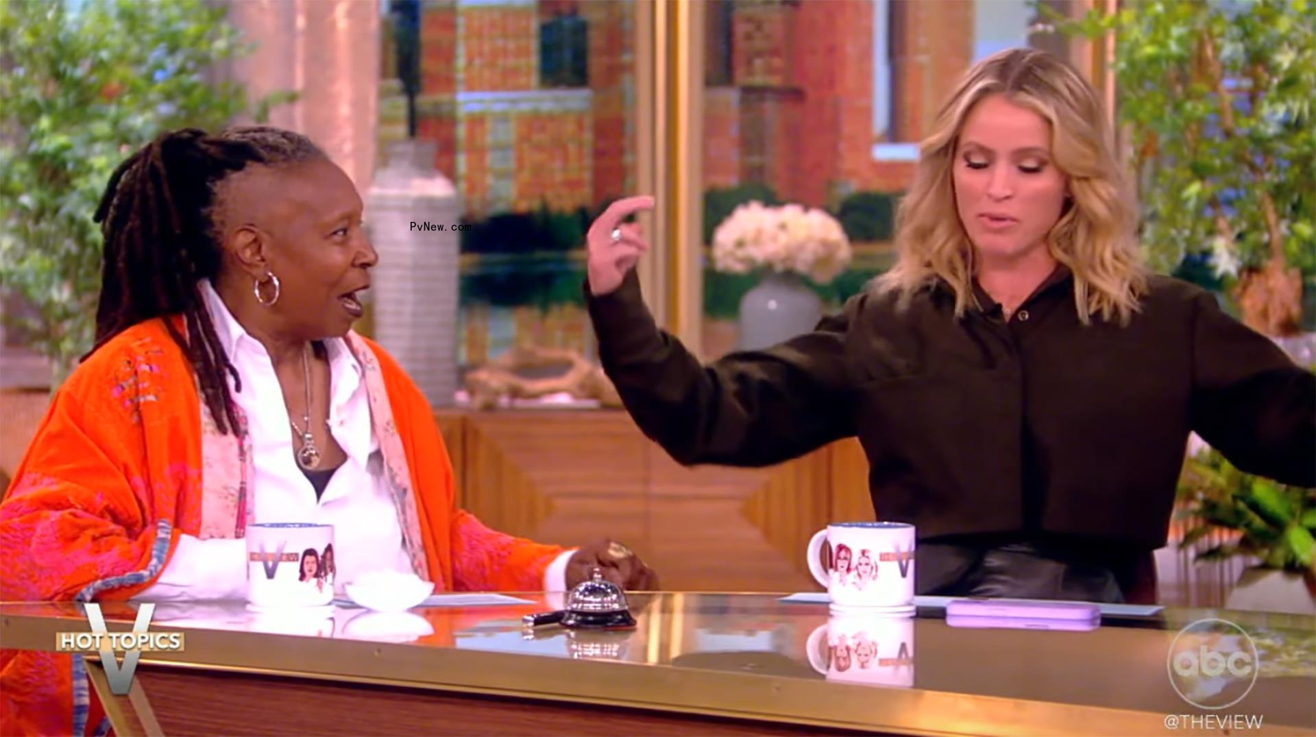Whoopi Goldberg and Sara Haines on