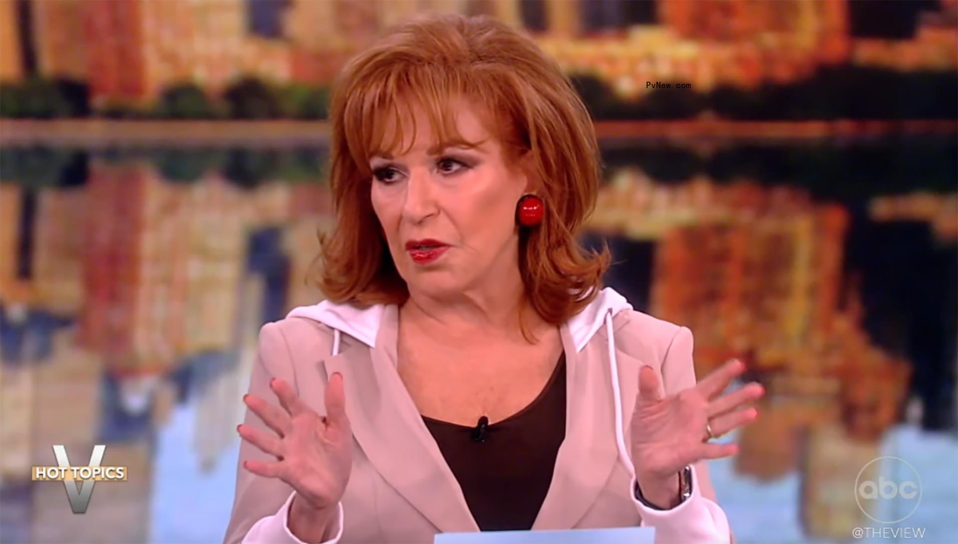 Joy Behar talking on