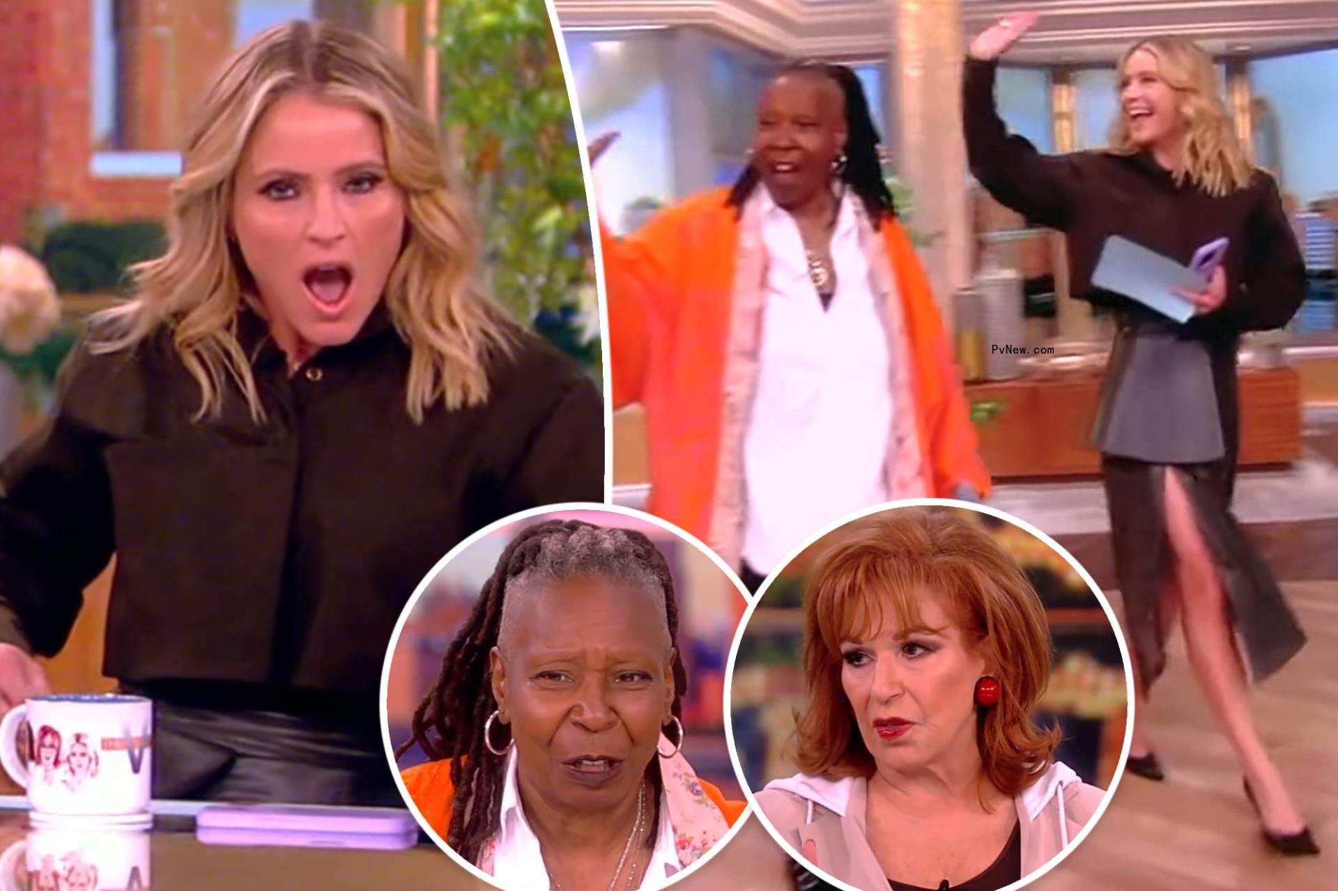 Whoopi Goldberg and Joy Behar rib Sara Haines for daring double-slit leather skirt: ‘Something winked’
