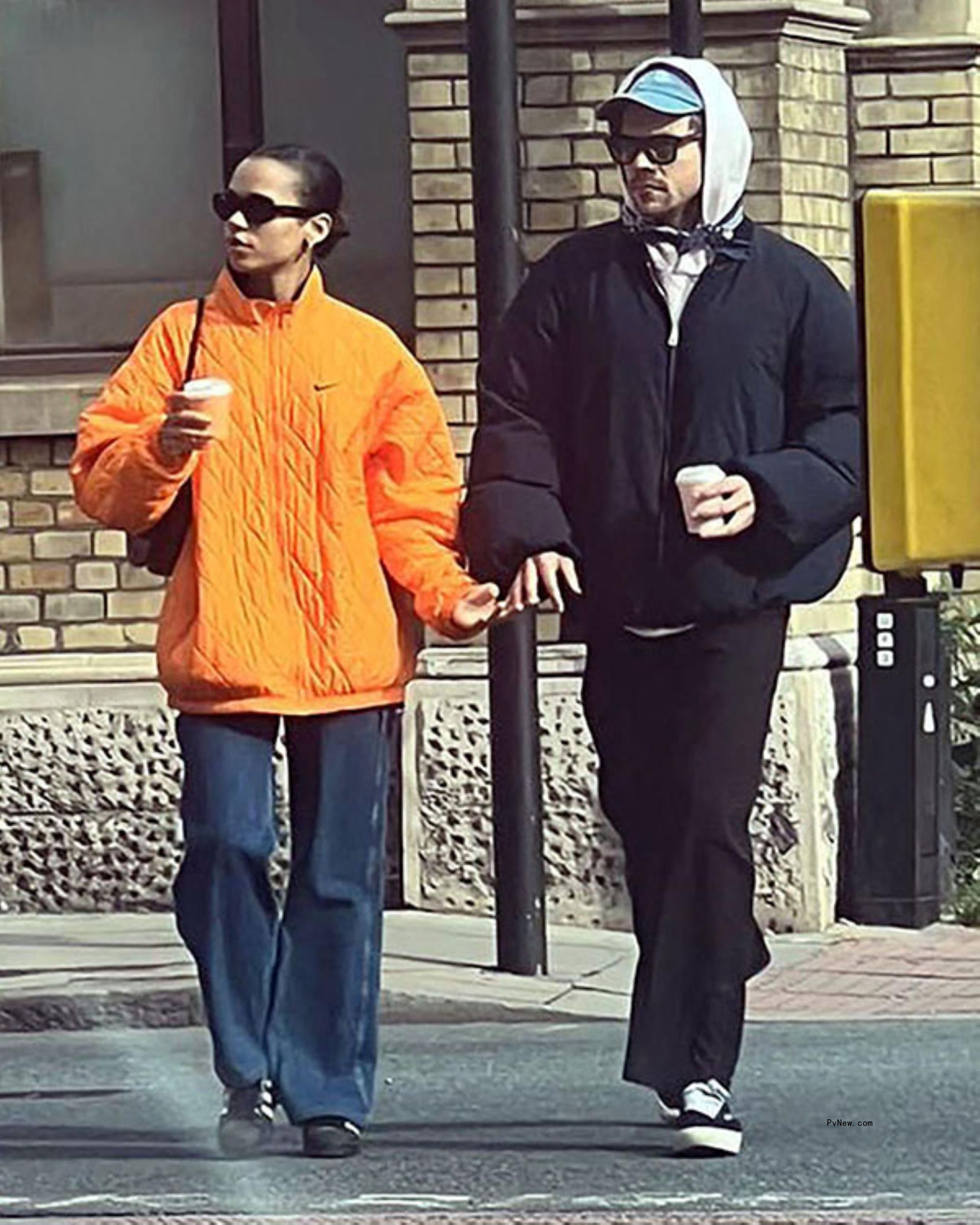 Harry Styles and Taylor Russell holding hands in London.