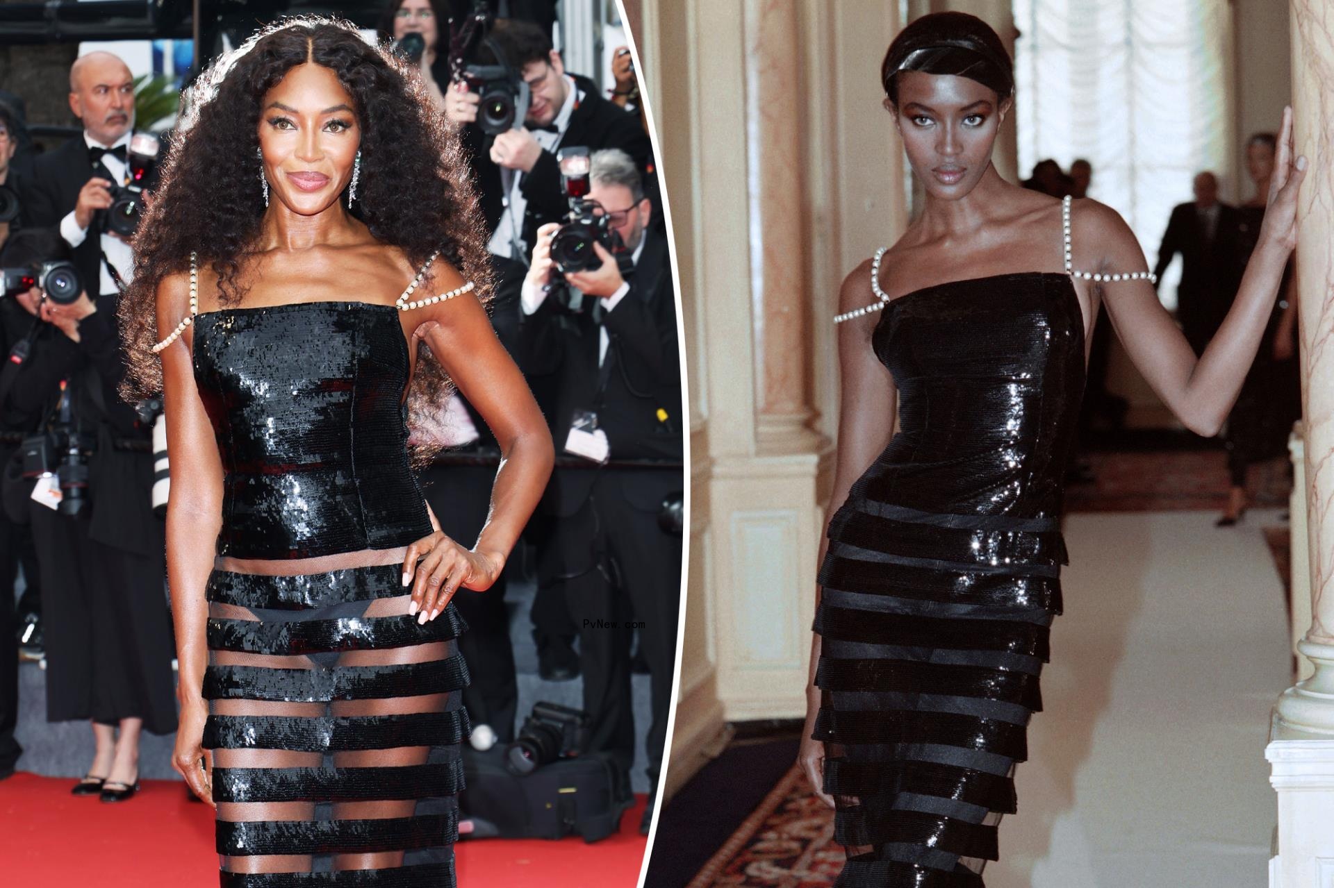 Naomi Campbell rewears ‘90s Chanel gown she debuted on the runway at Cannes Film Festival 2024