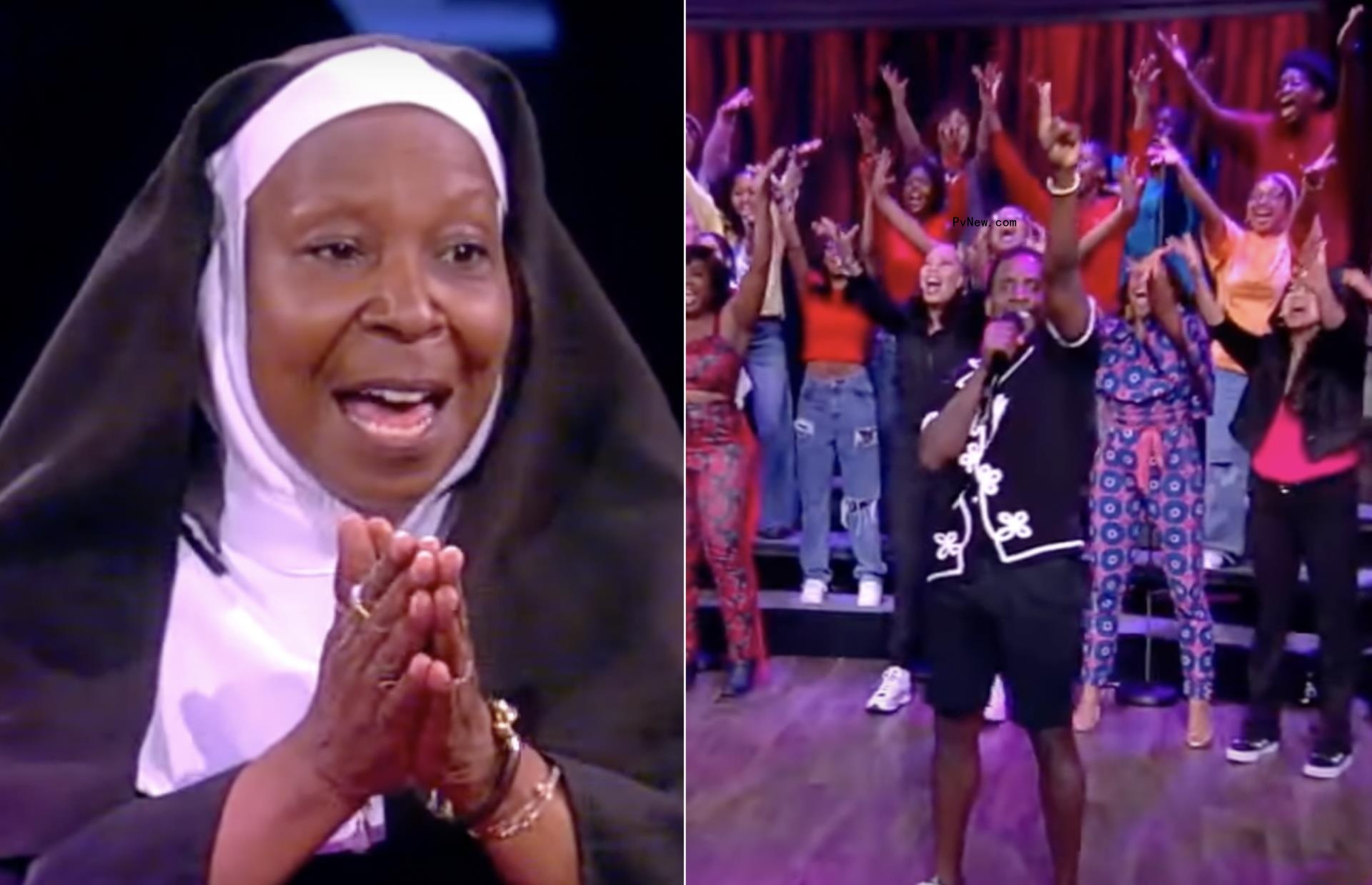 Whoopi Goldberg Reunites ‘Sister Act 2’ Kid Actors After 30 Years to Recreate ‘Oh Happy Day’ and ‘Joyful, Joyful’ Choir Scenes, Breaks Down in Tears