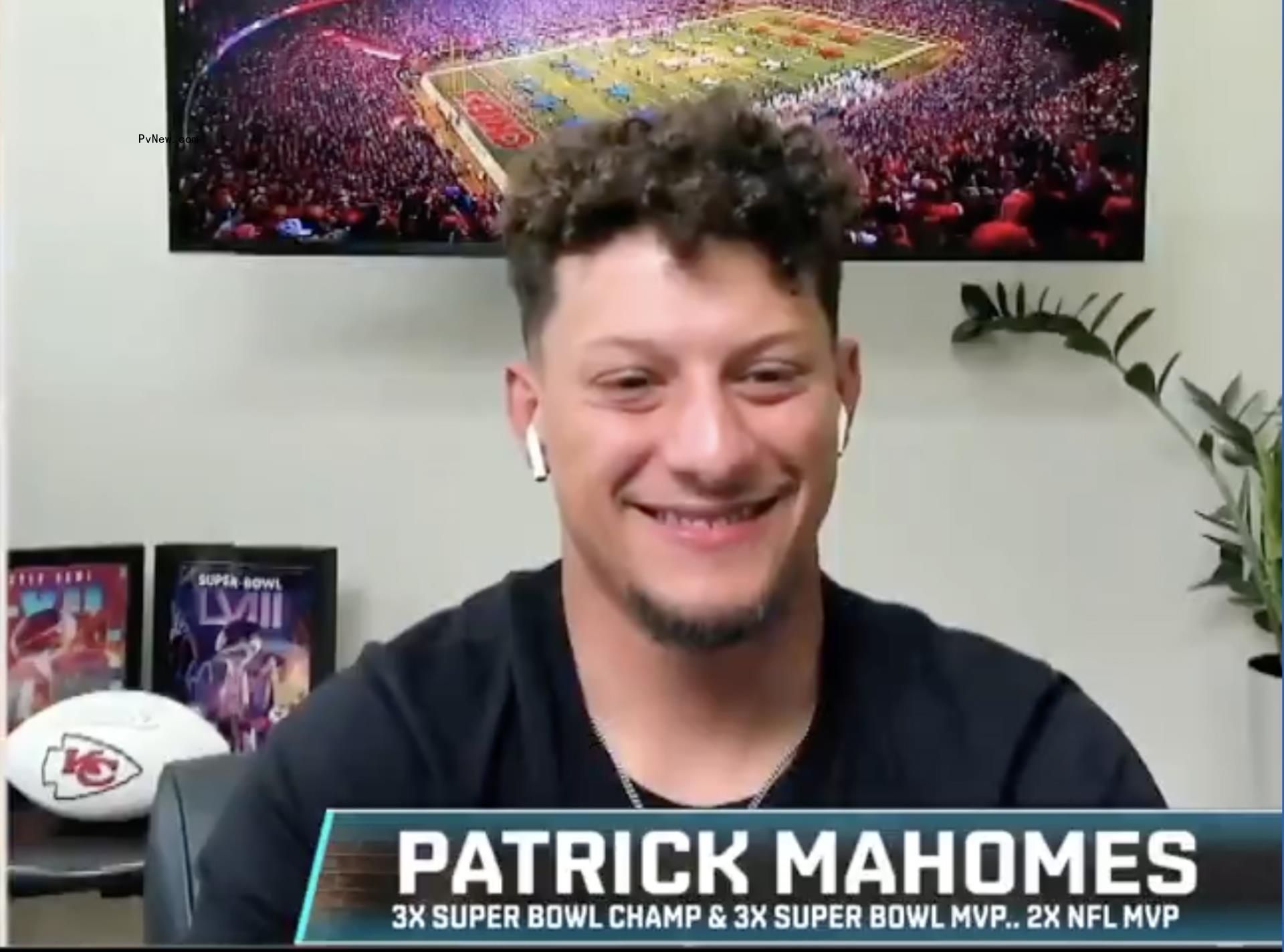 Patrick Mahomes on a podcast