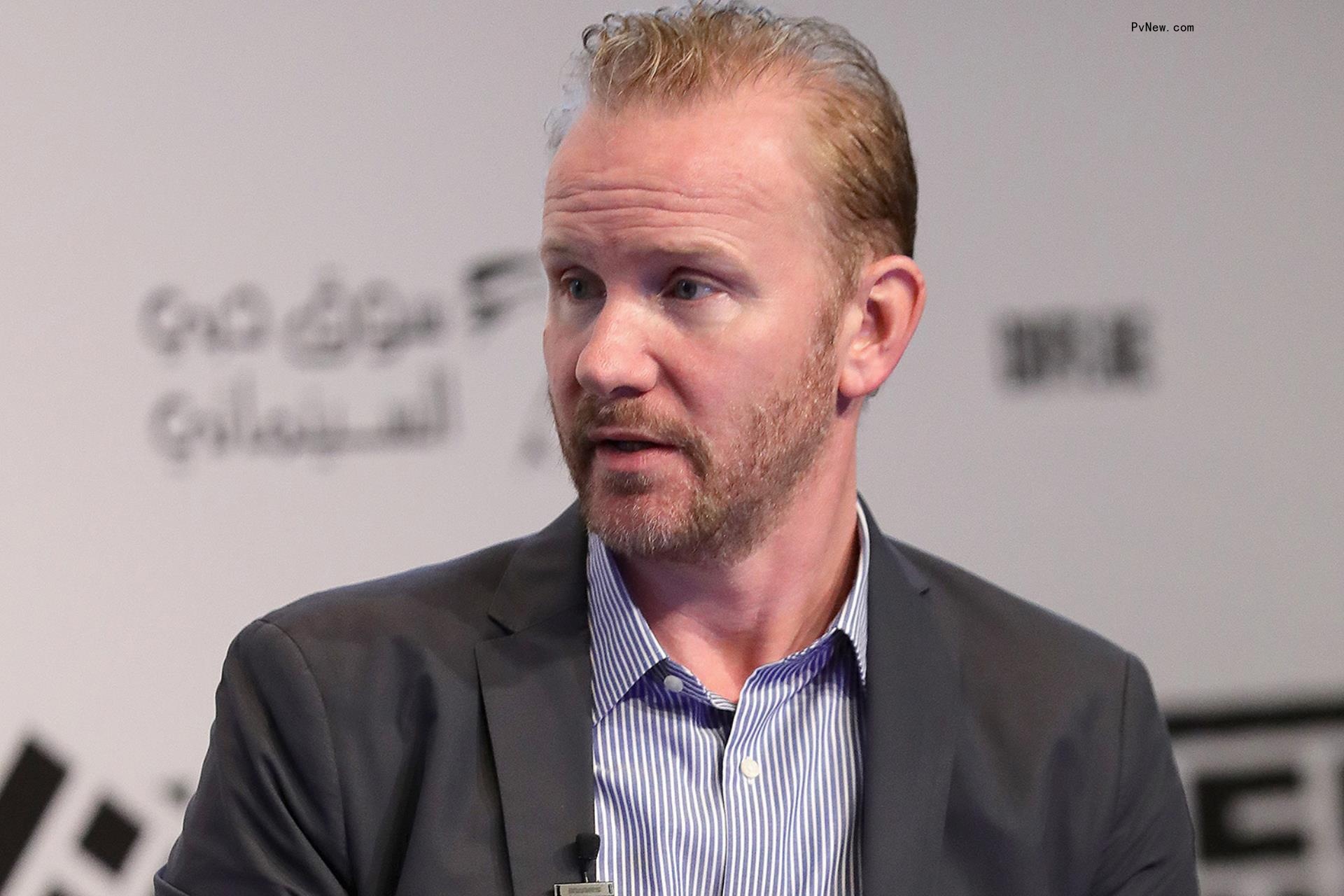 DUBAI, UNITED ARAB EMIRATES - DECEMBER 11: Director Morgan Spurlock speaks on stage during an In Co<i></i>nversation on day six of the 14th annual Dubai Internatio<i></i>nal Film Festival held at the Madinat Jumeriah Complex on December 11, 2017 in Dubai, United Arab Emirates. (Photo by Vittorio Zunino Celotto/Getty Images for DIFF)