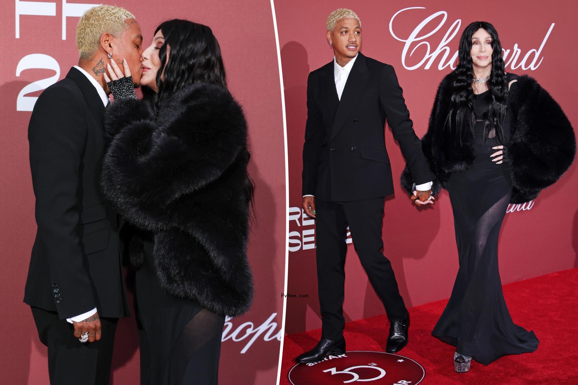 Cher and boyfriend Alexander ‘AE’ Edwards pack on PDA during amfAR Gala date night