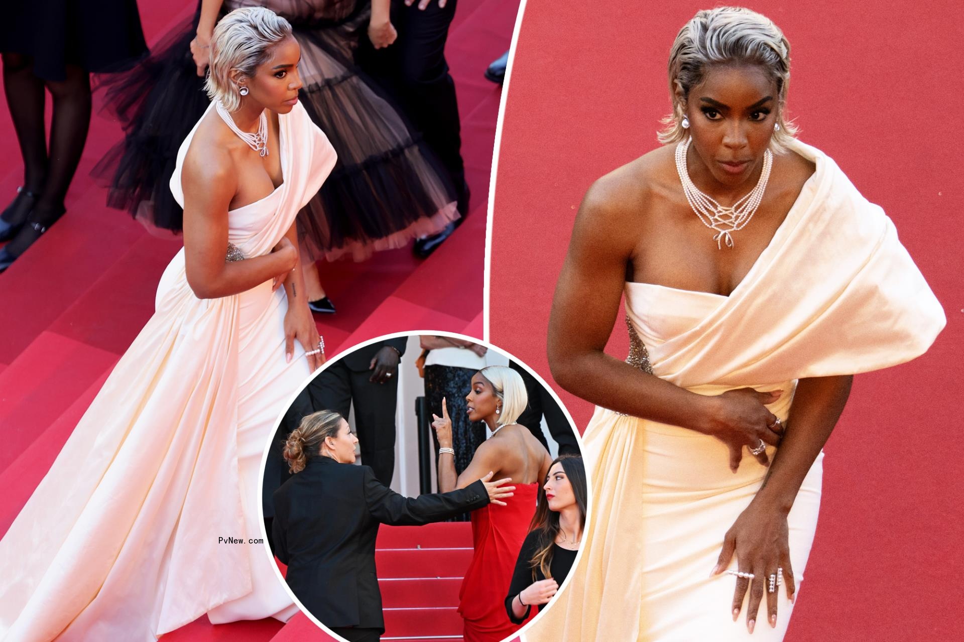 Kelly Rowland Cannes red carpet