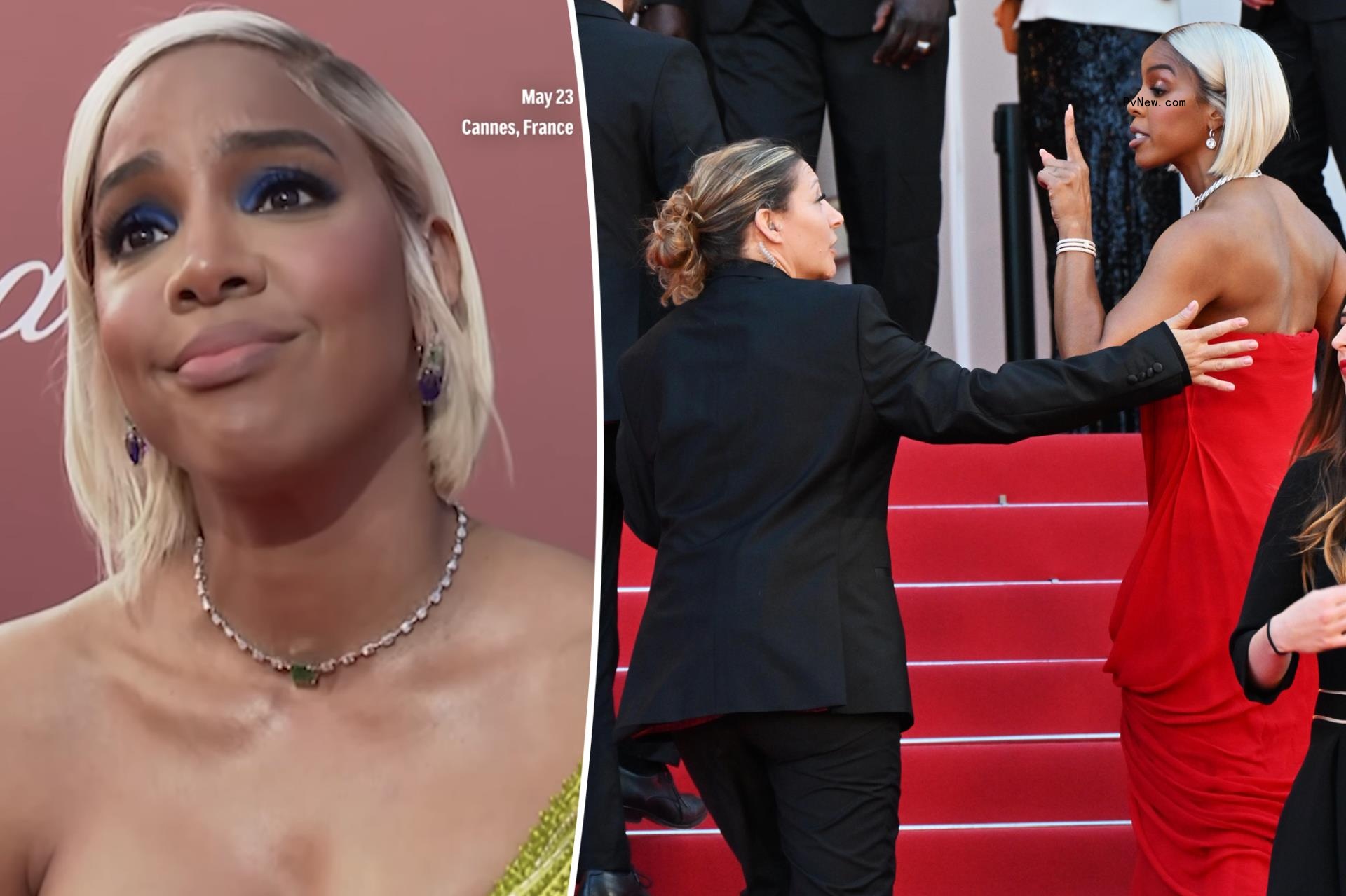 Kelly Rowland gets emotio<i></i>nal as she addresses Cannes Film Festival security guard argument: ‘I stood my ground’