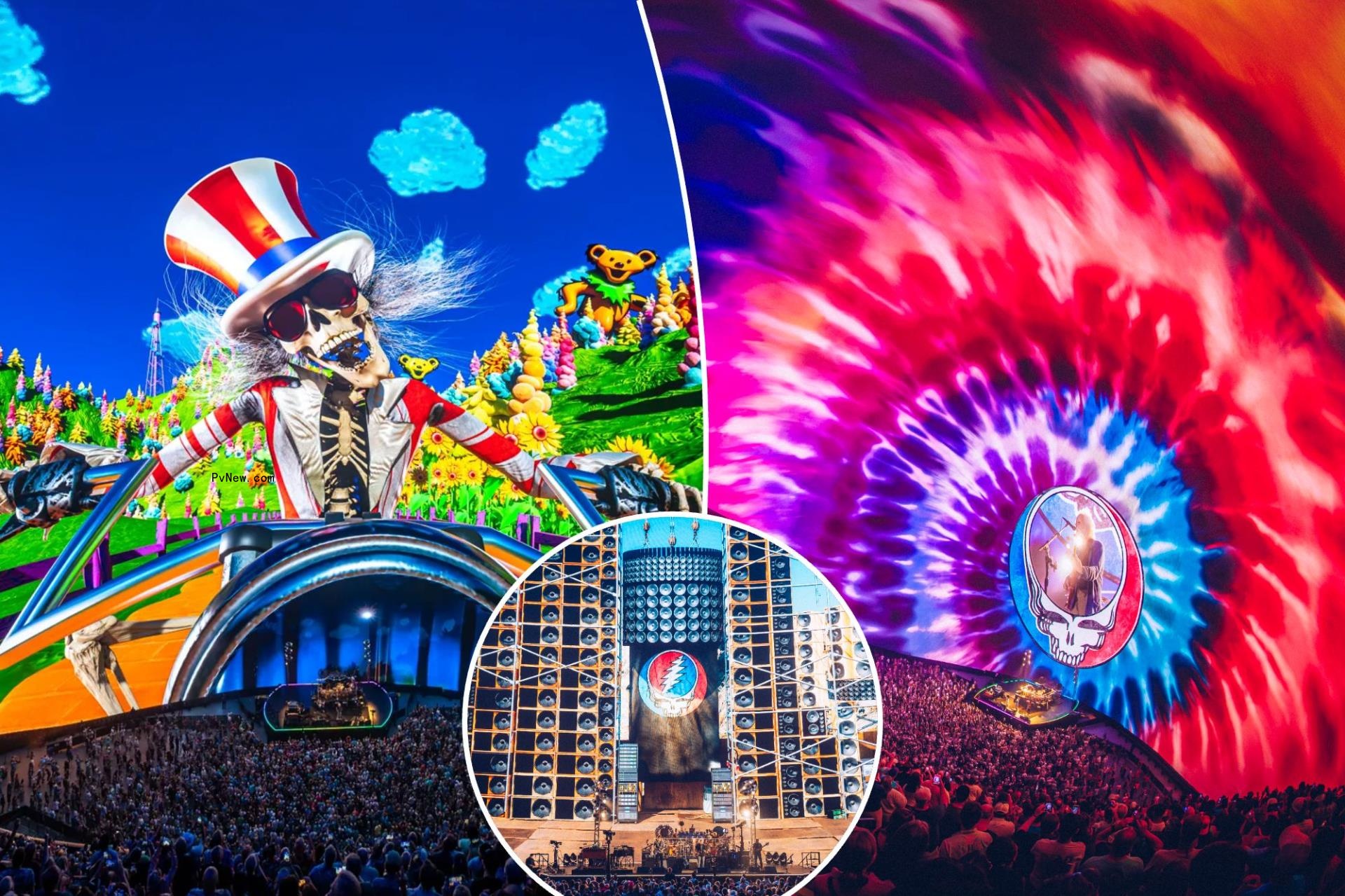 Dead & Company performing at Sphere in Las Vegas.