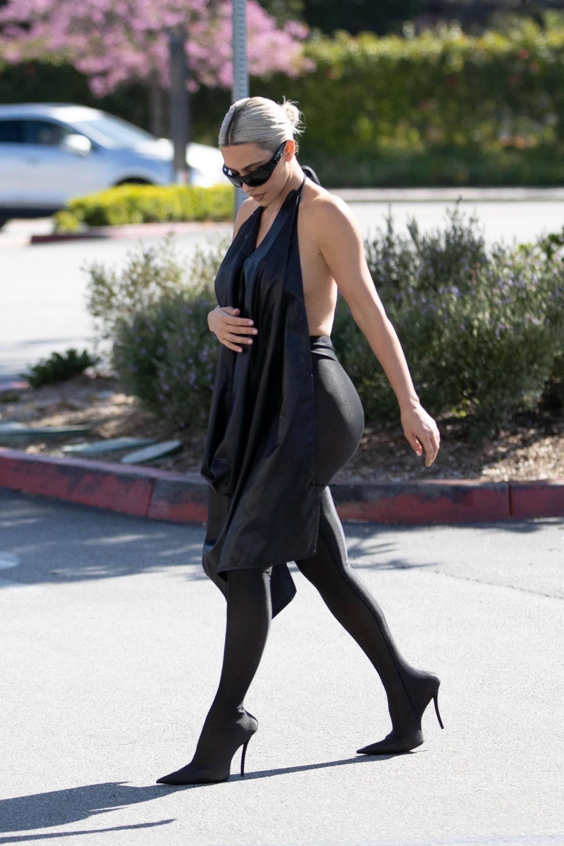 Kim Kardashian wearing Pantashoes.