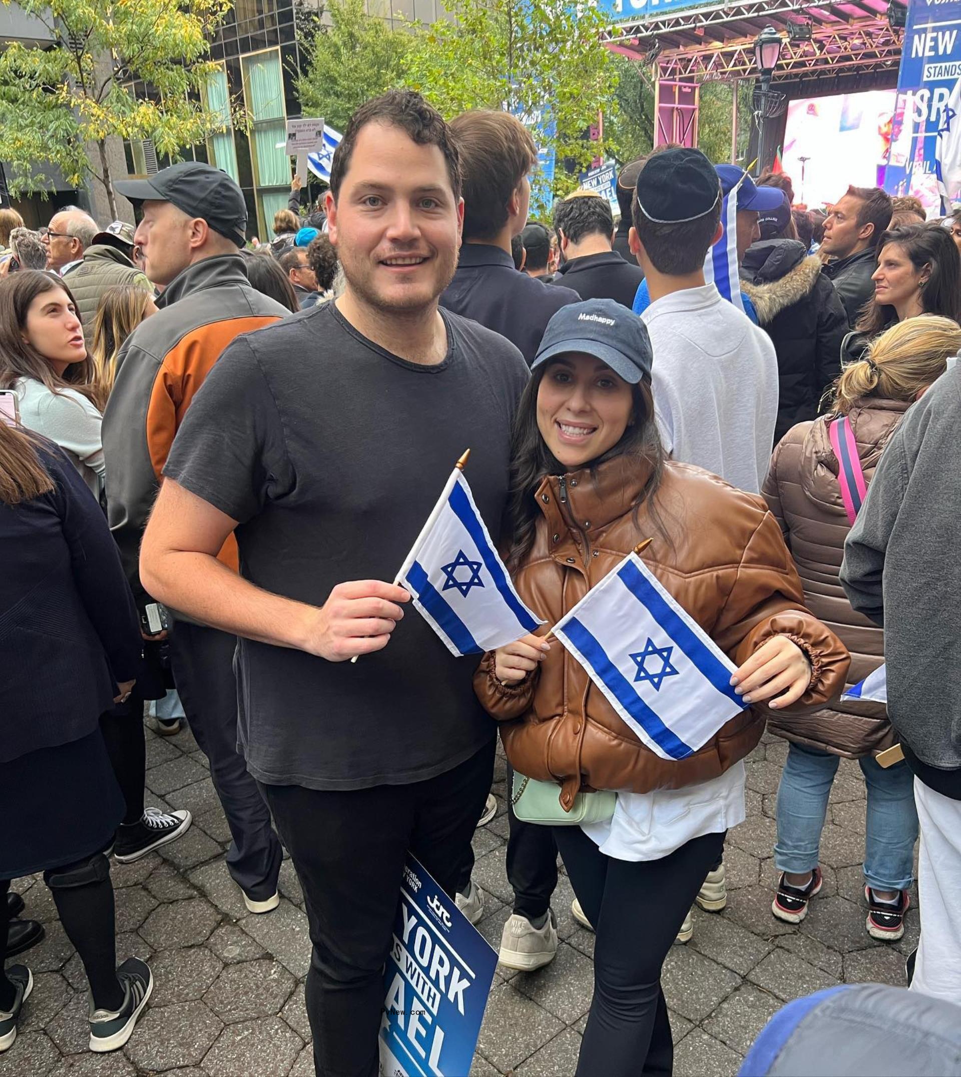 Ben Soffer and Claudia Oshry posing together