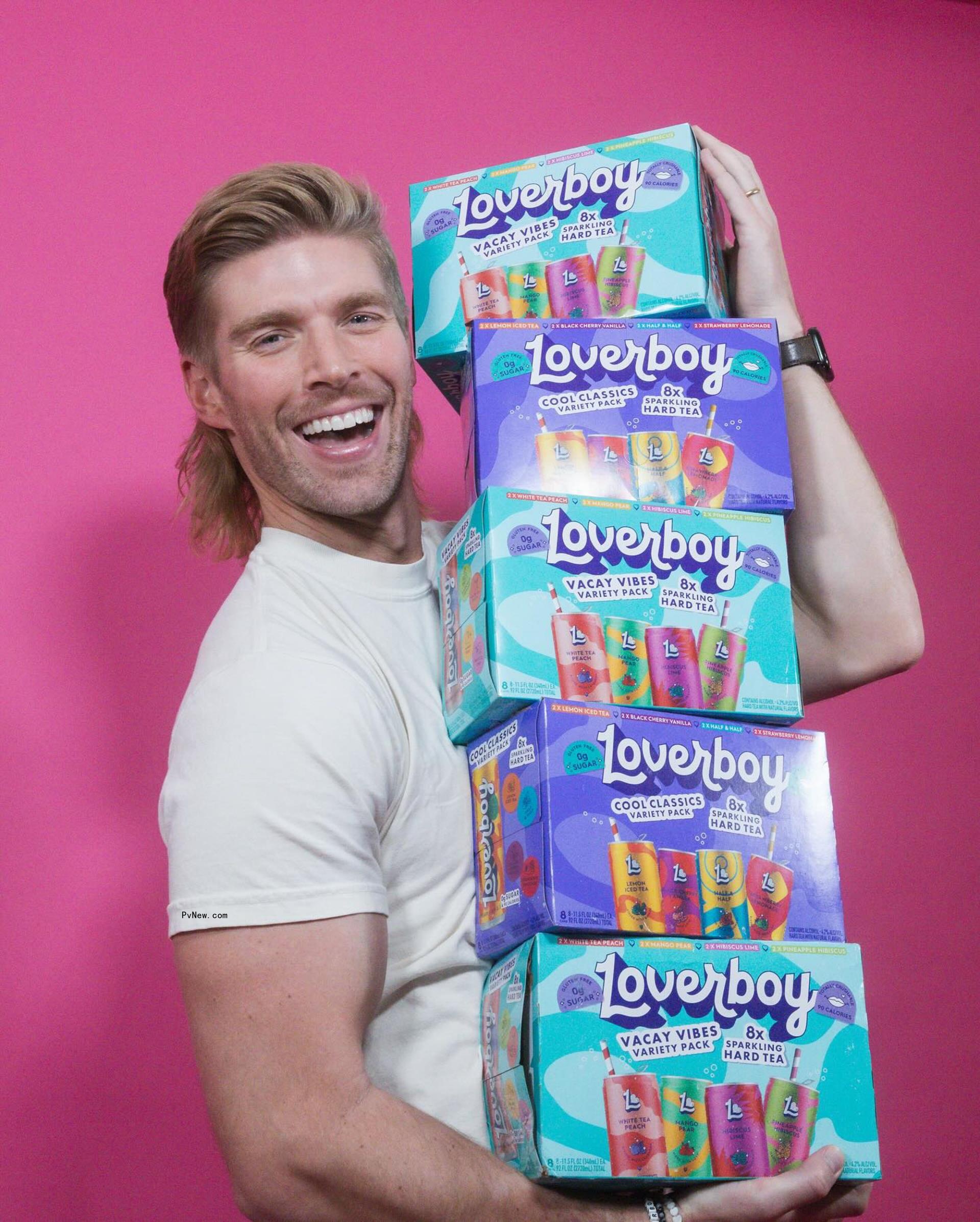 Kyle Cooke holding Loverboys