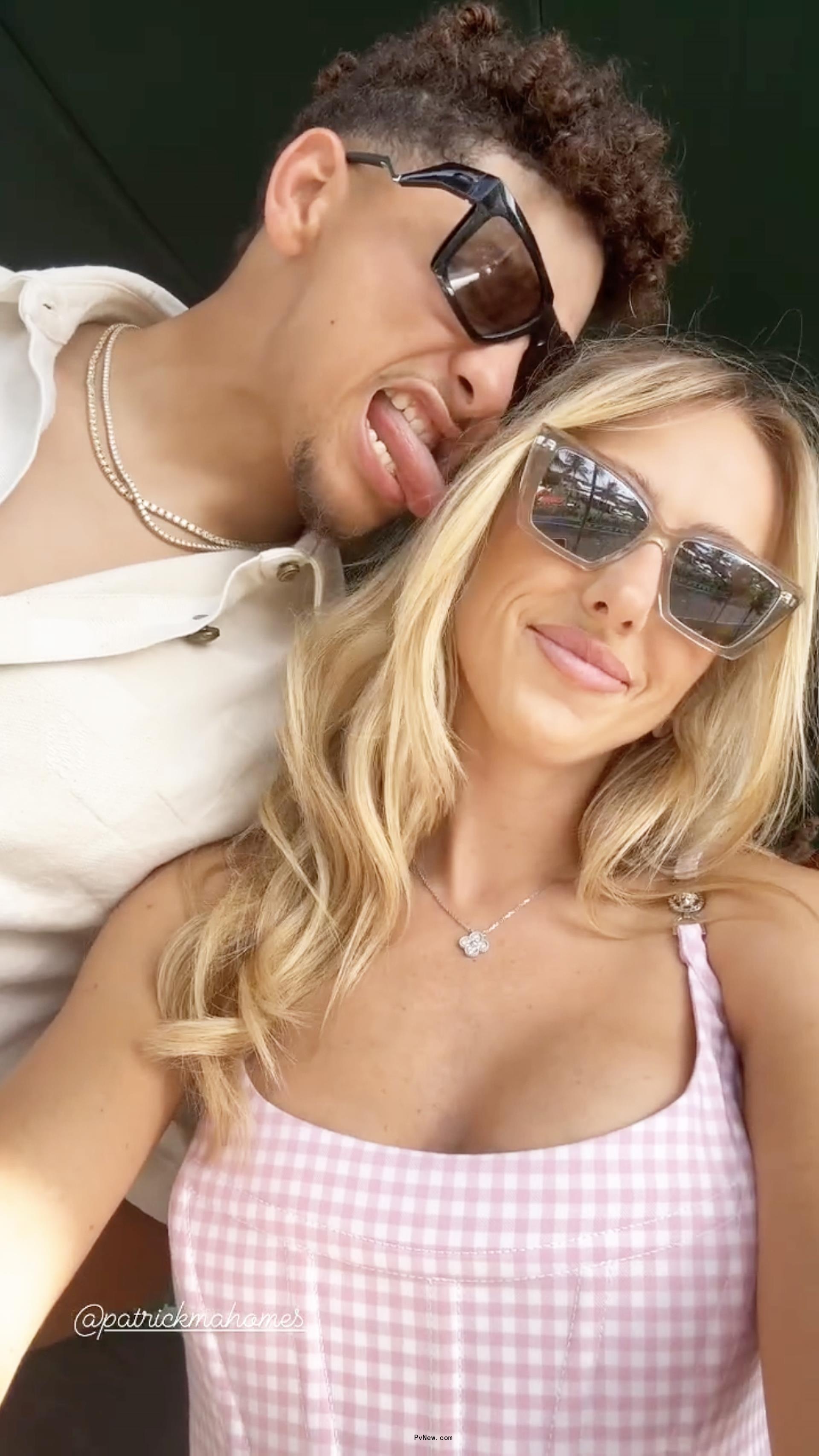 Brittany Mahomes and Patrick Mahomes