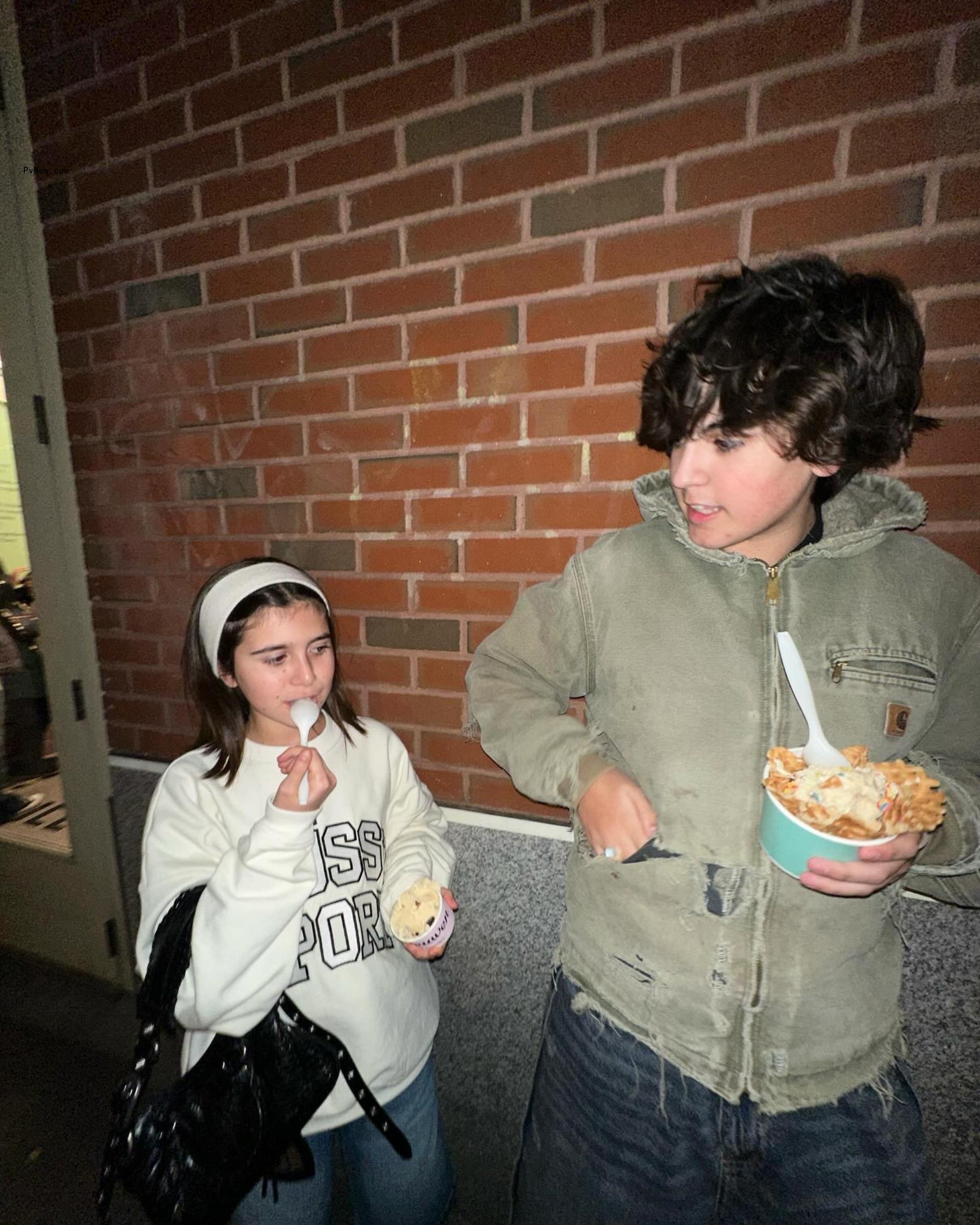 Mason Disick and sister Penelope Disick.