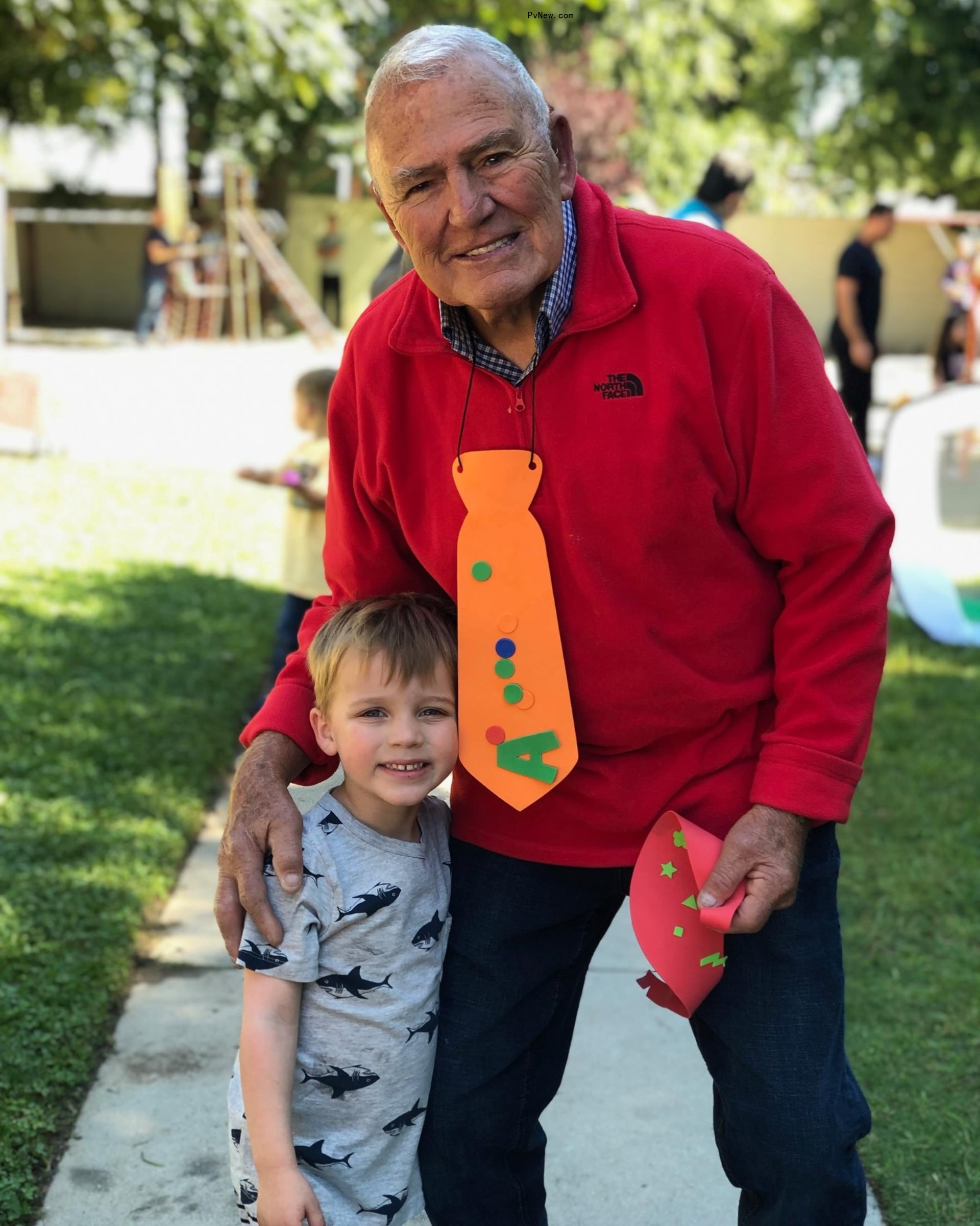 Tiffani Thiessen's father and grandson.