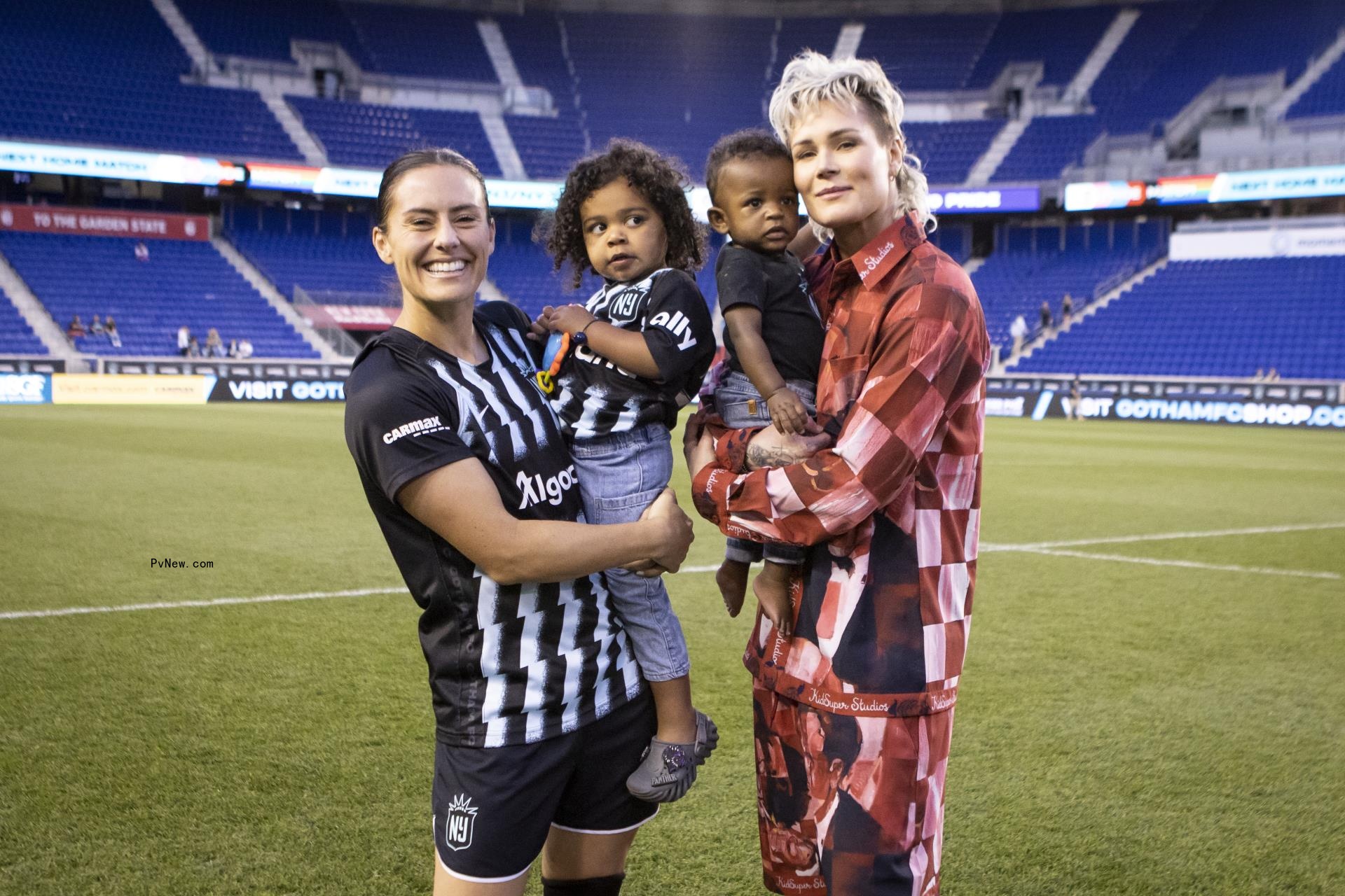 Ashlyn Harris family photo with Ali Krieger