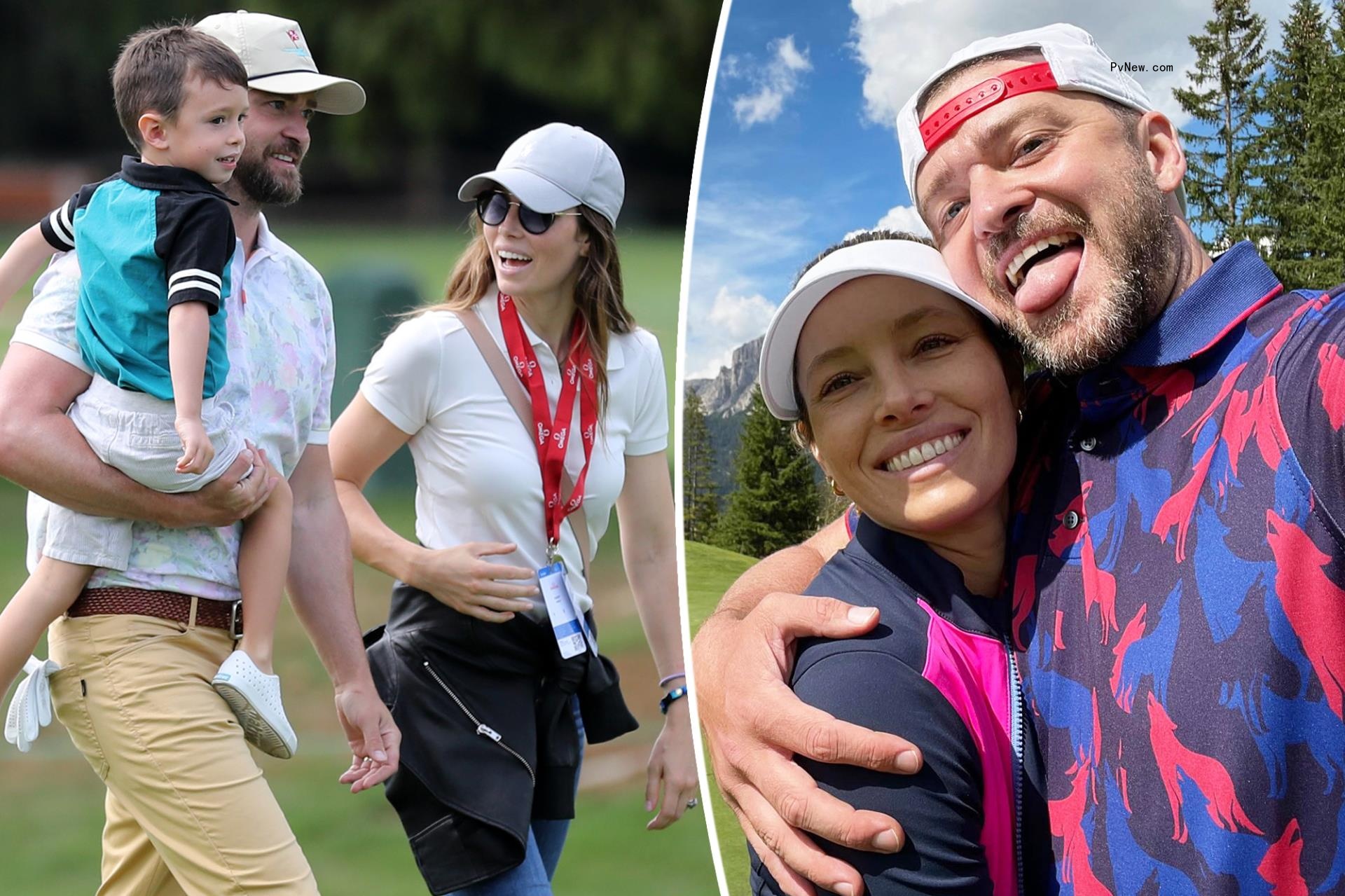 Jessica Biel, Justin Timberlake and son