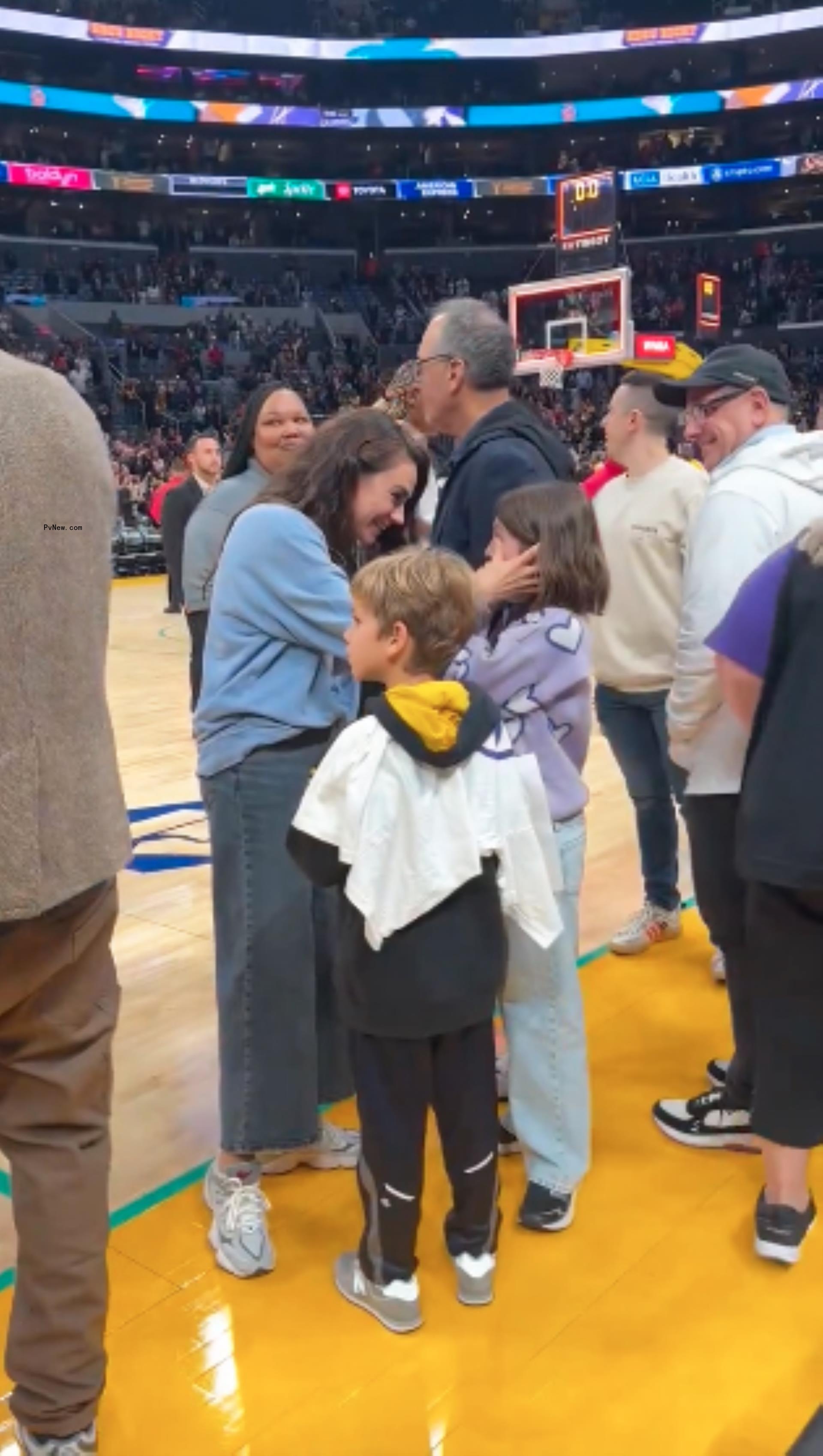 Mila Kunis with her kids Wyatt and Dimitri