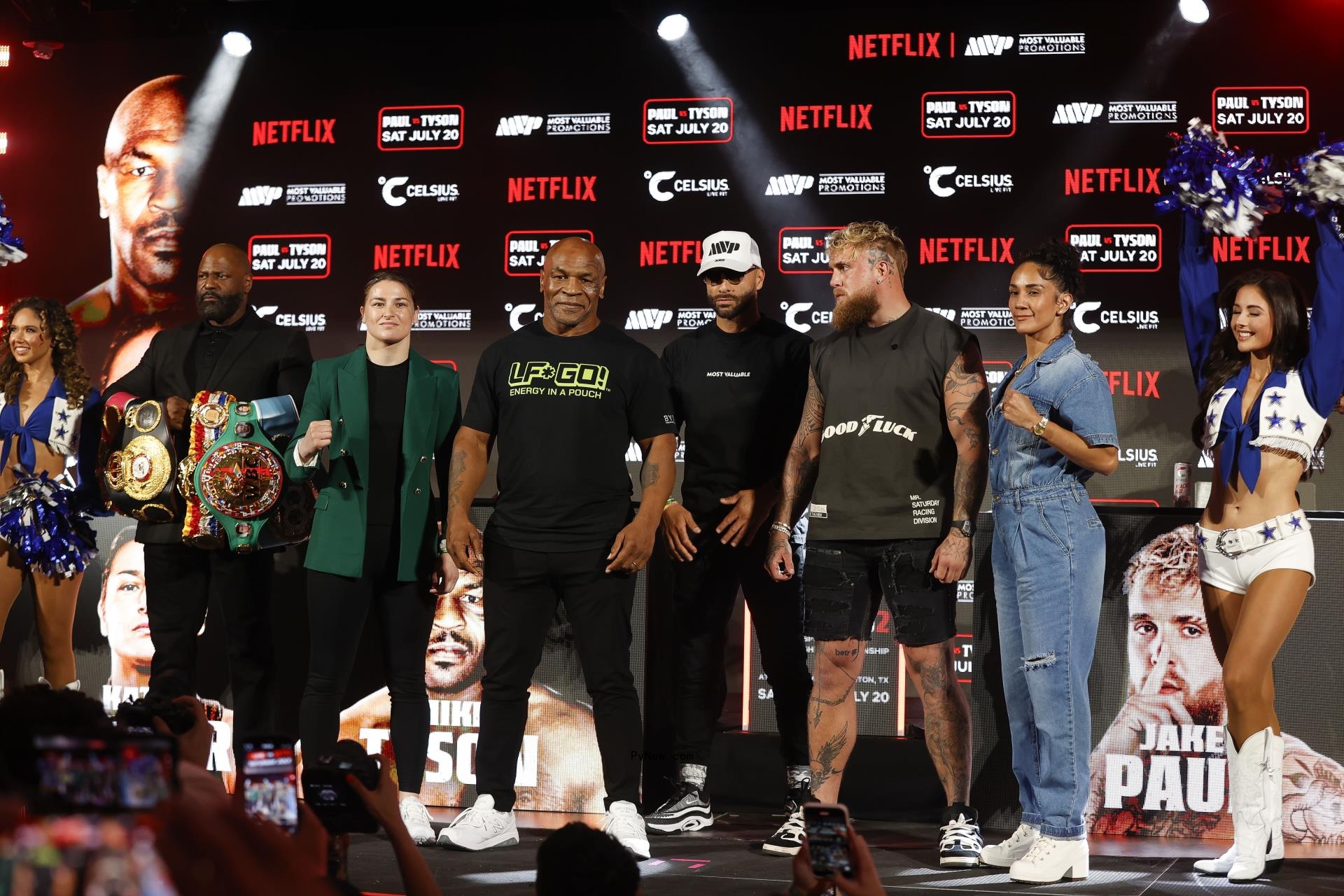 Mike Tyson and Jake Paul