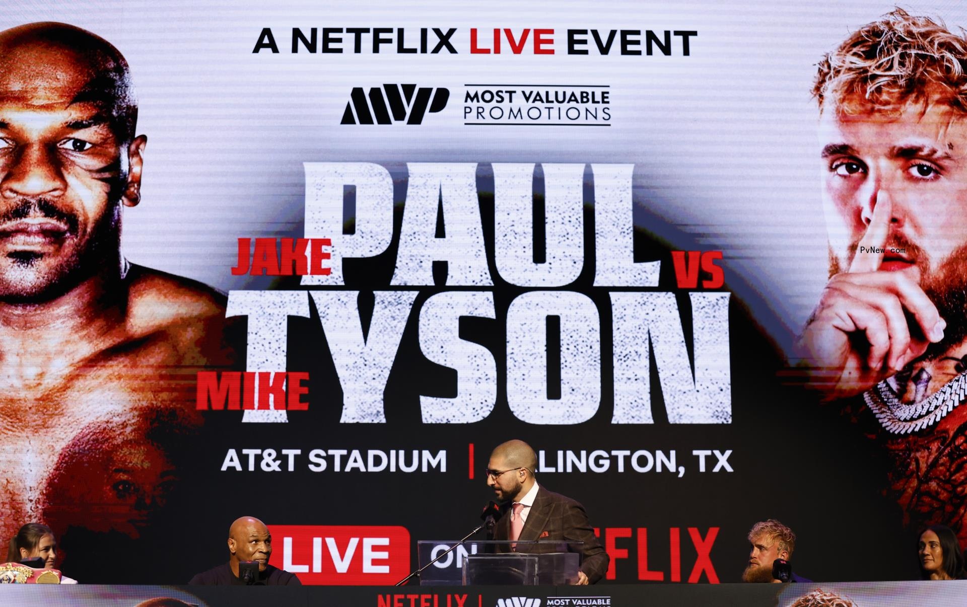 Mike Tyson and Jake Paul