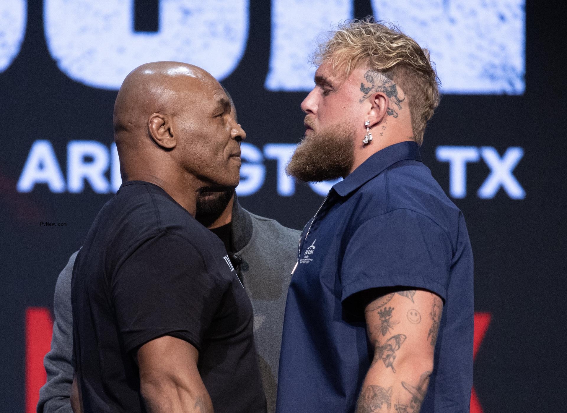 Mike Tyson and Jake Paul