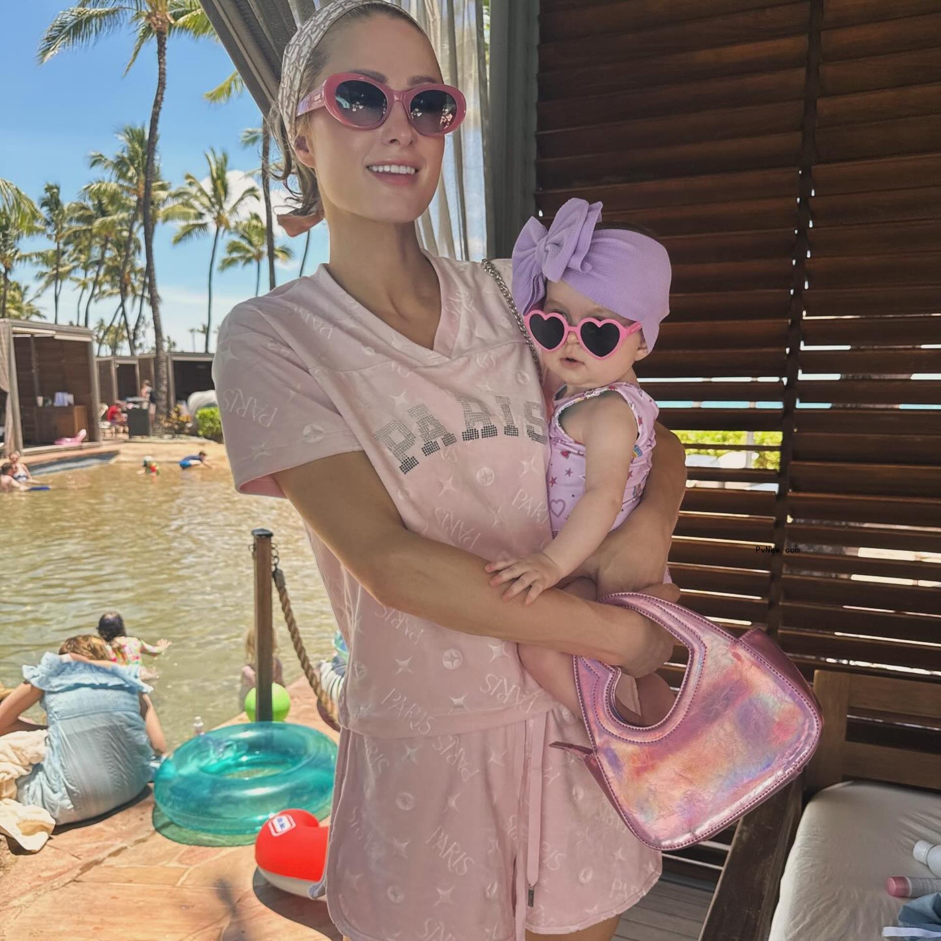 Paris Hilton and daughter London