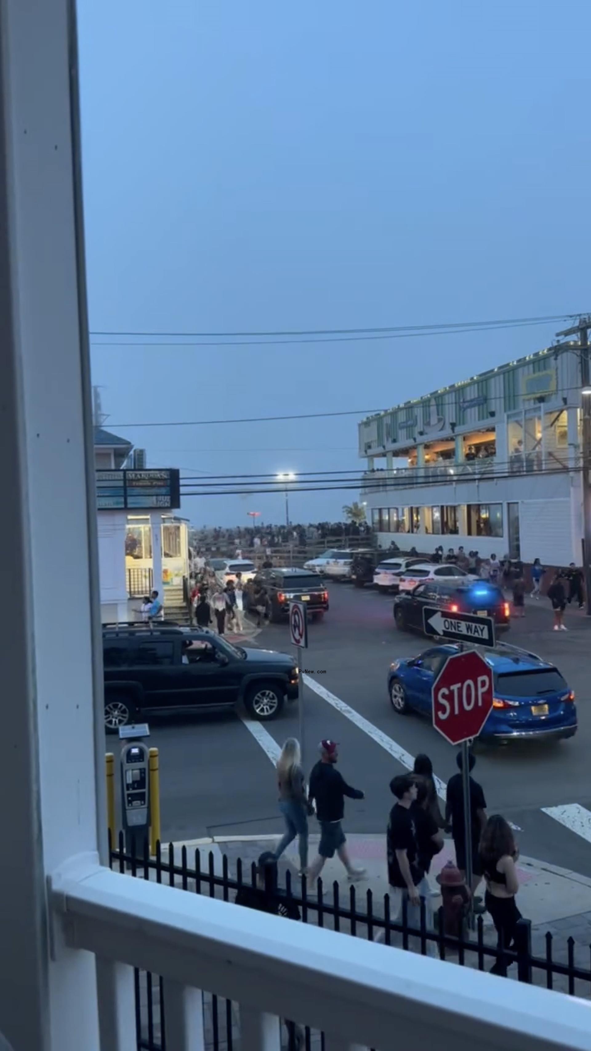 Jennifer Aydin's video of the mass shooting scare.