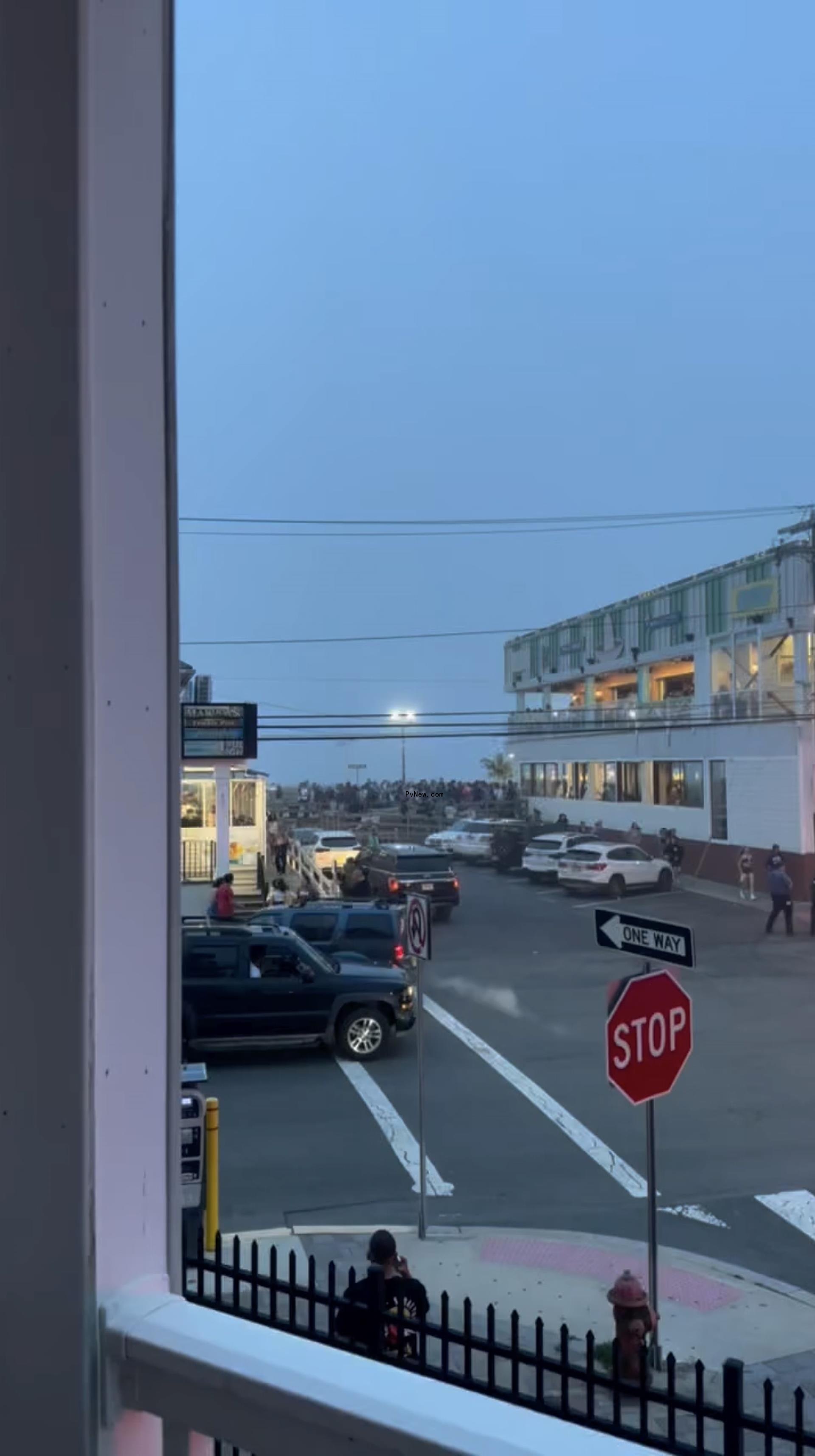 Jennifer Aydin's video of the mass shooting scare.